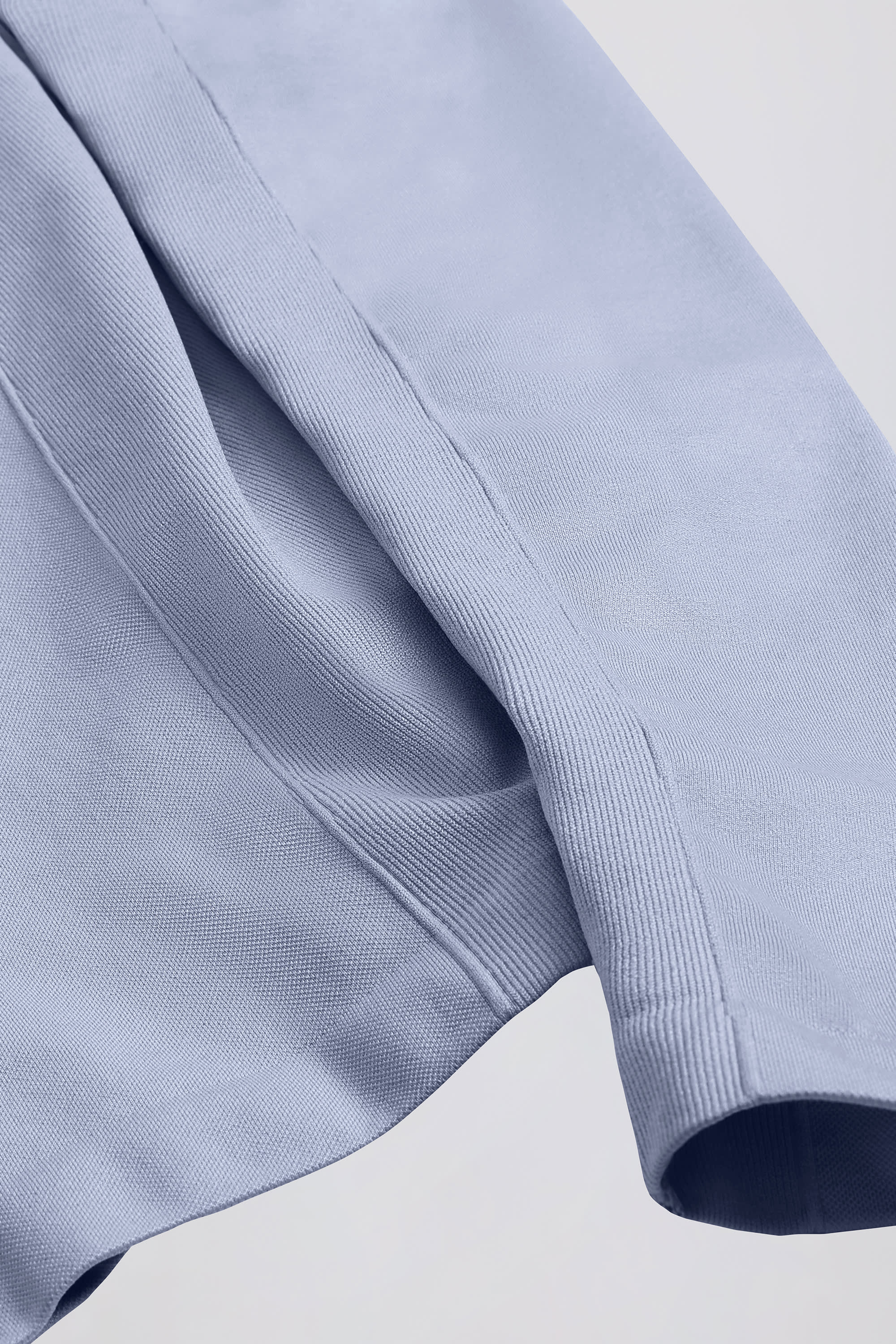 Define Luxe Zip-Up Jacket in Blue Grey