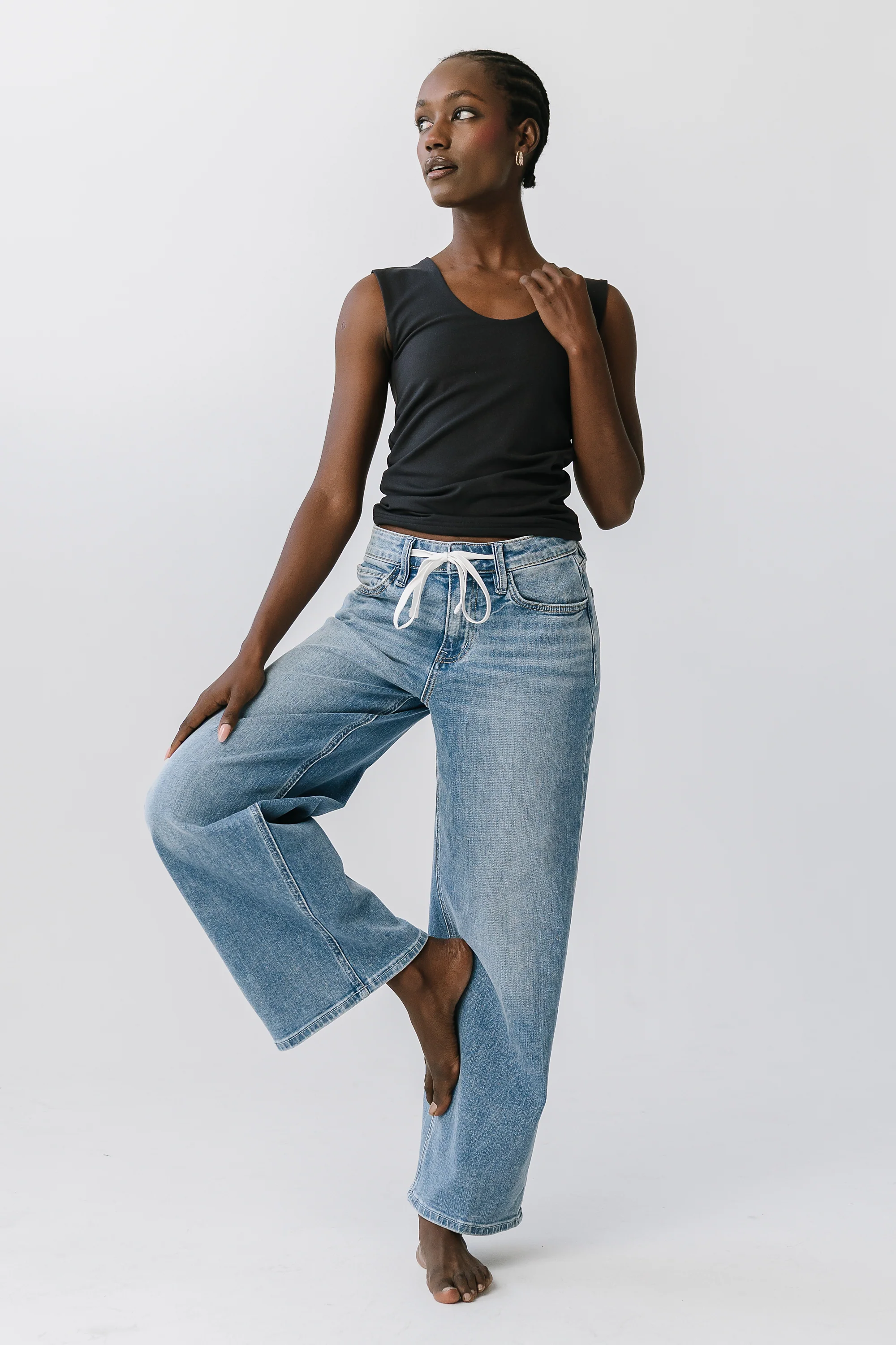 Sayla Tank Top in Black