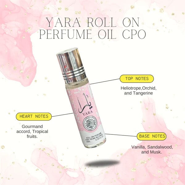 Yara by Lattafa Perfumes Femme Concentrated Oil Fragrance Roll-On (10mL)