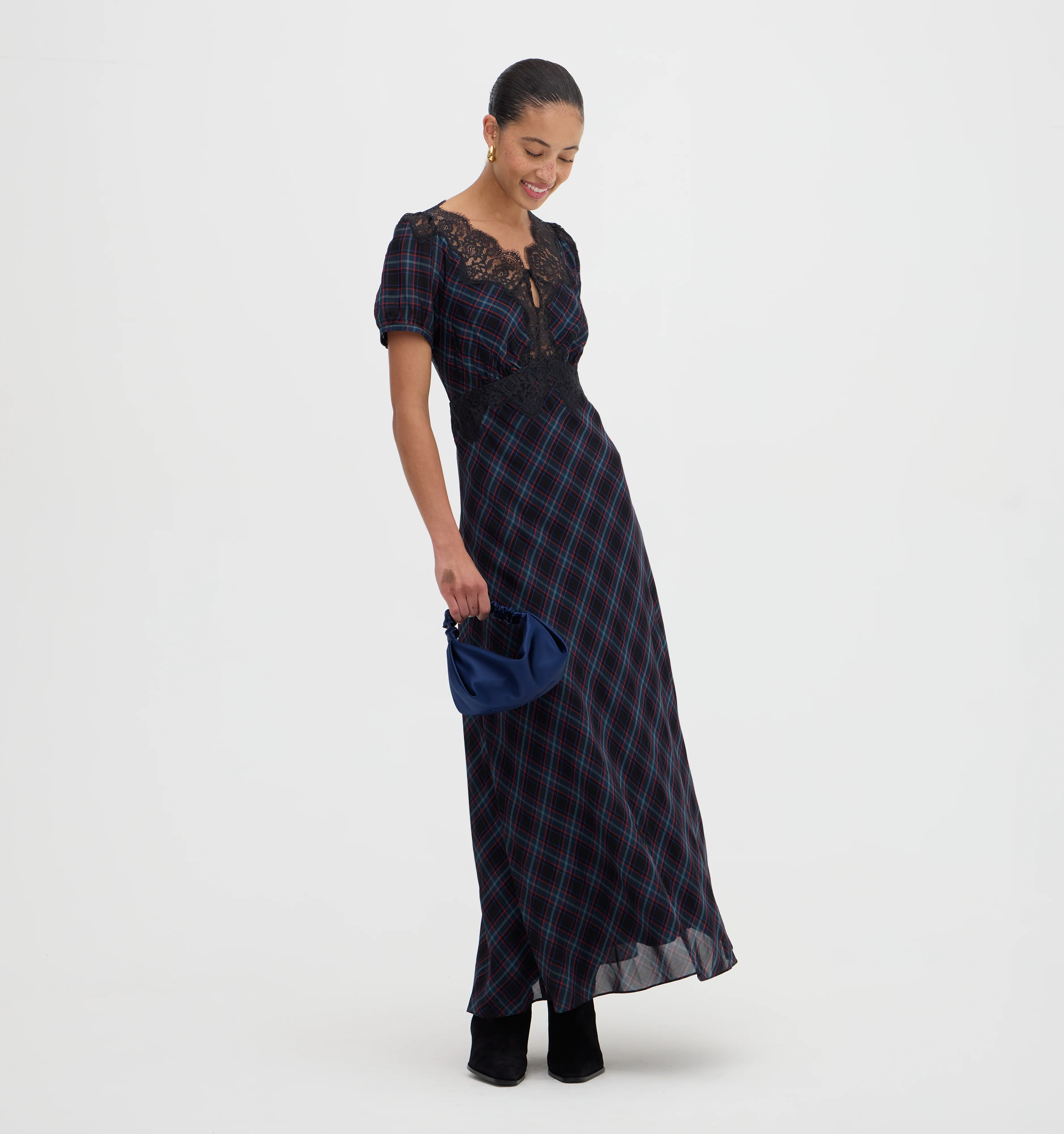 The Oakley Dress - Jewel Tartan