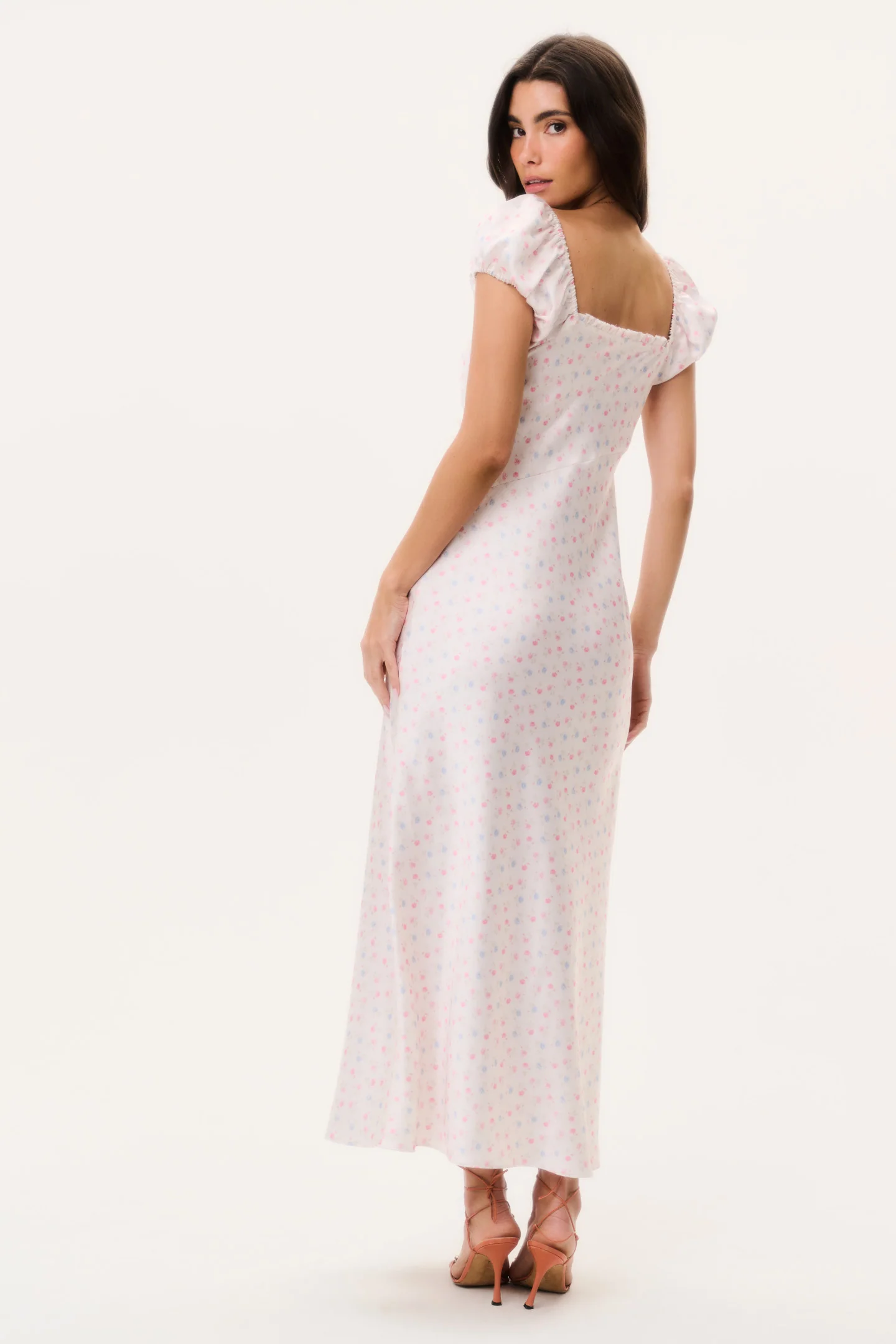 Epone Floral Puff Sleeve Maxi Dress