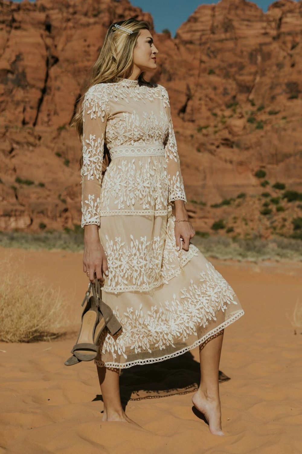 Candle In the Wind Lace Dress