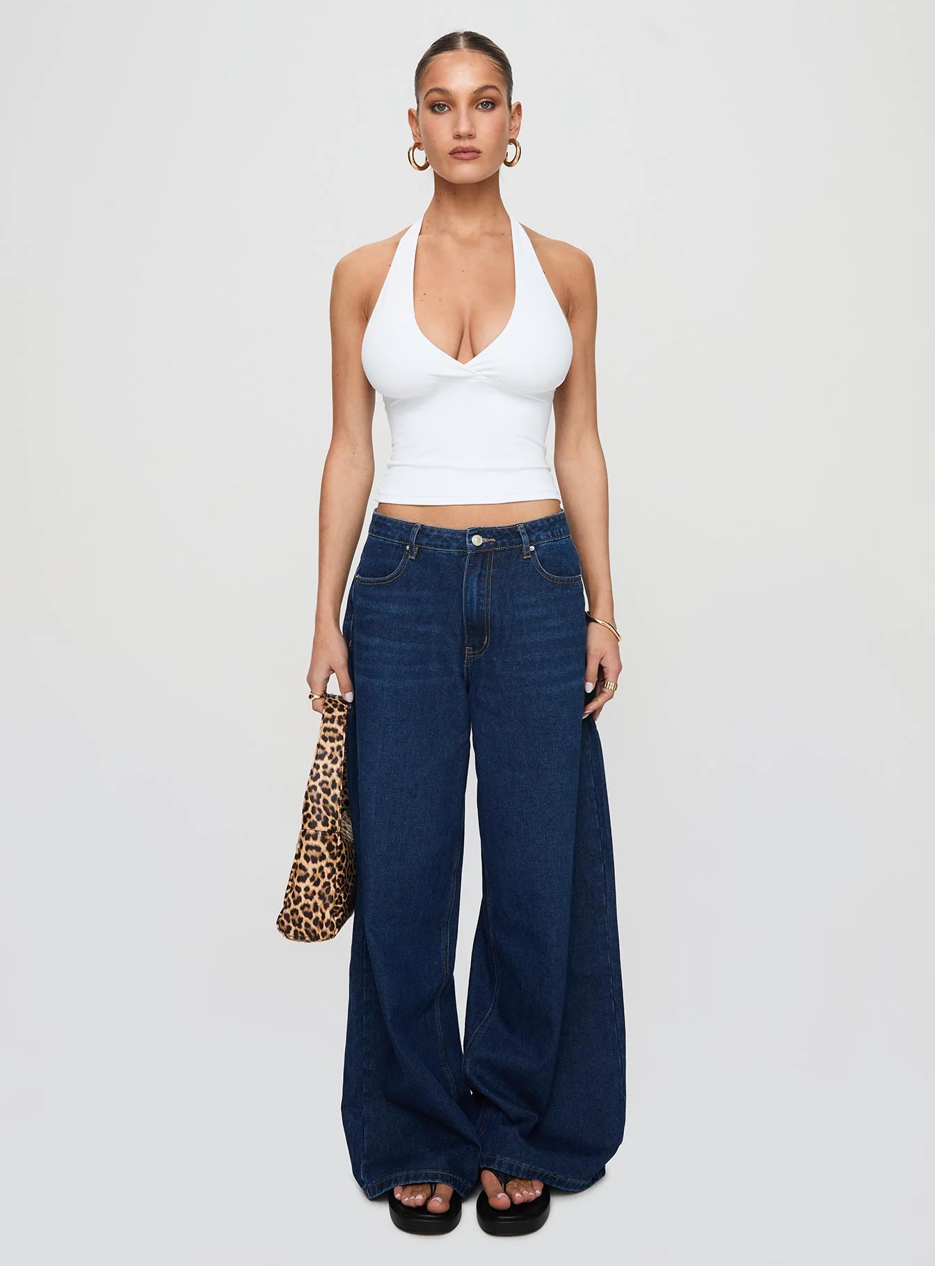 Whimsy Halter Top White