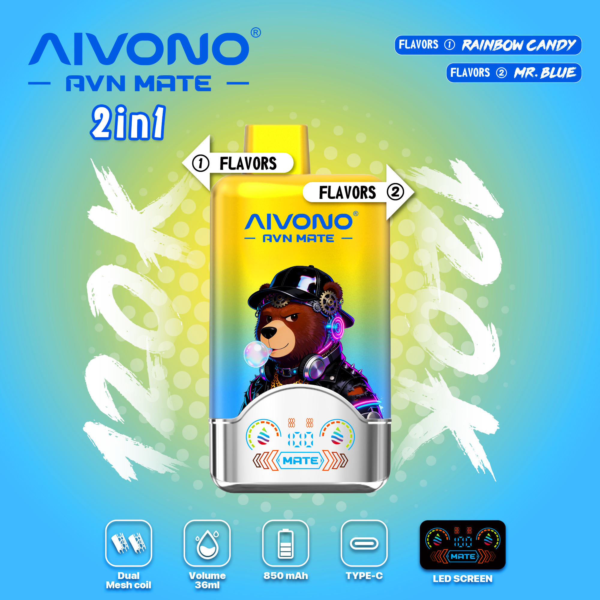 🎉NeuEingetroffen 🎉AIVONO AVN MATE 120000 PUFFS (5 % Nikotingehalt)