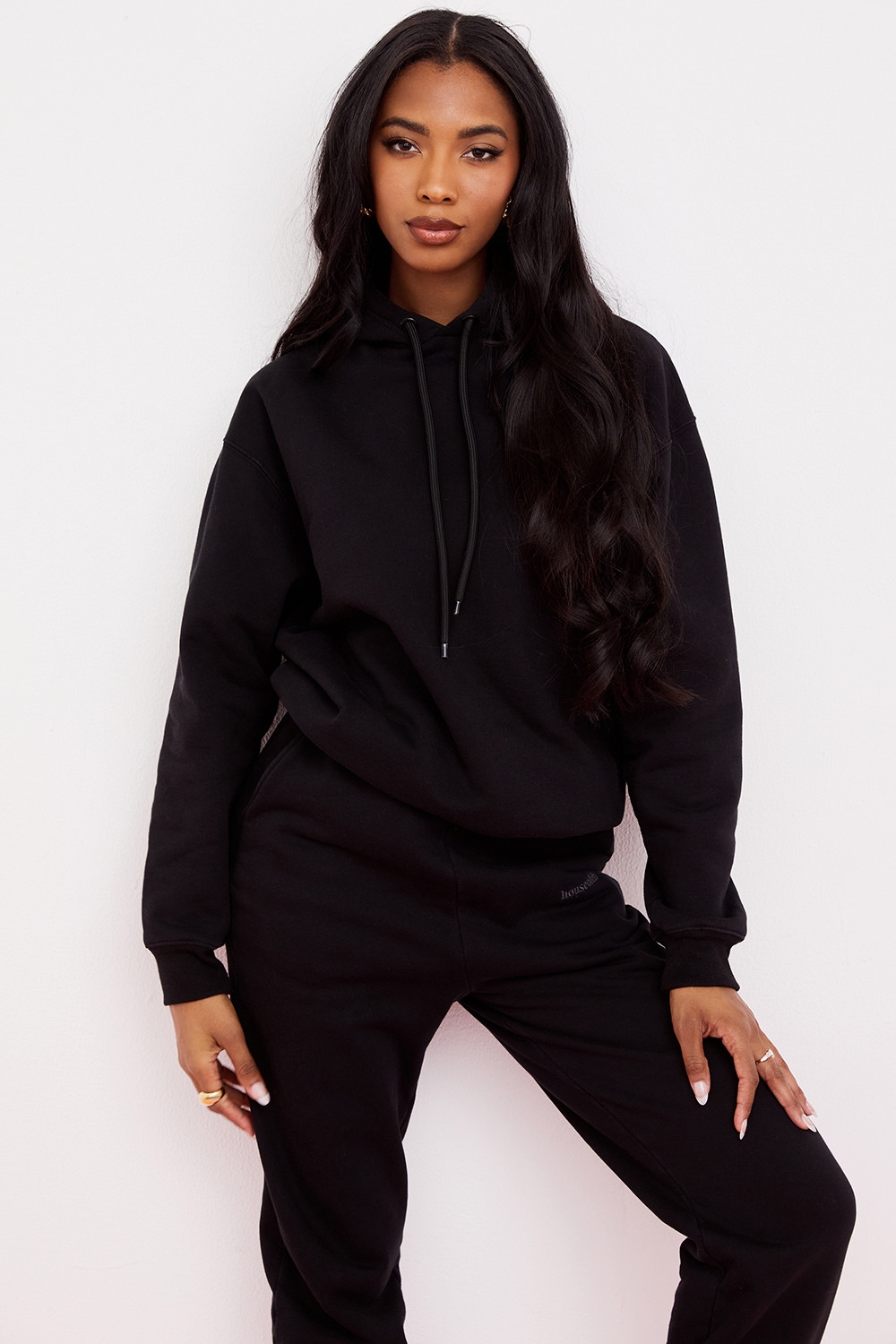 ink cotton fleece-back oversized hoodie