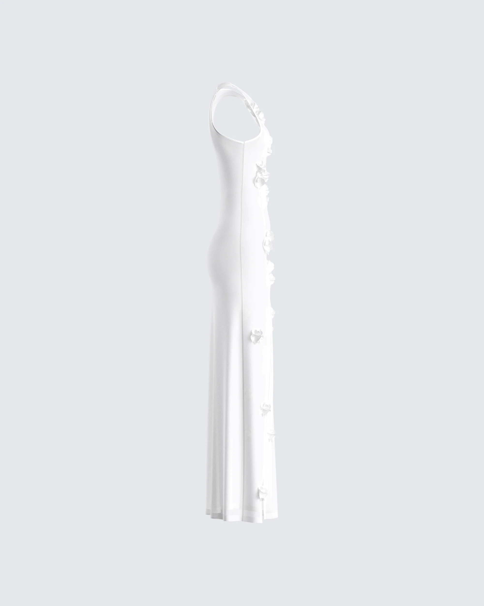 Regina White Floral Maxi Dress