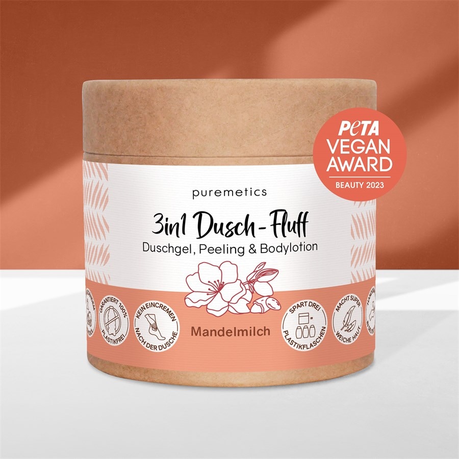 puremetics Peeling i maseczki Mleczko migdałowe Shower Fluff