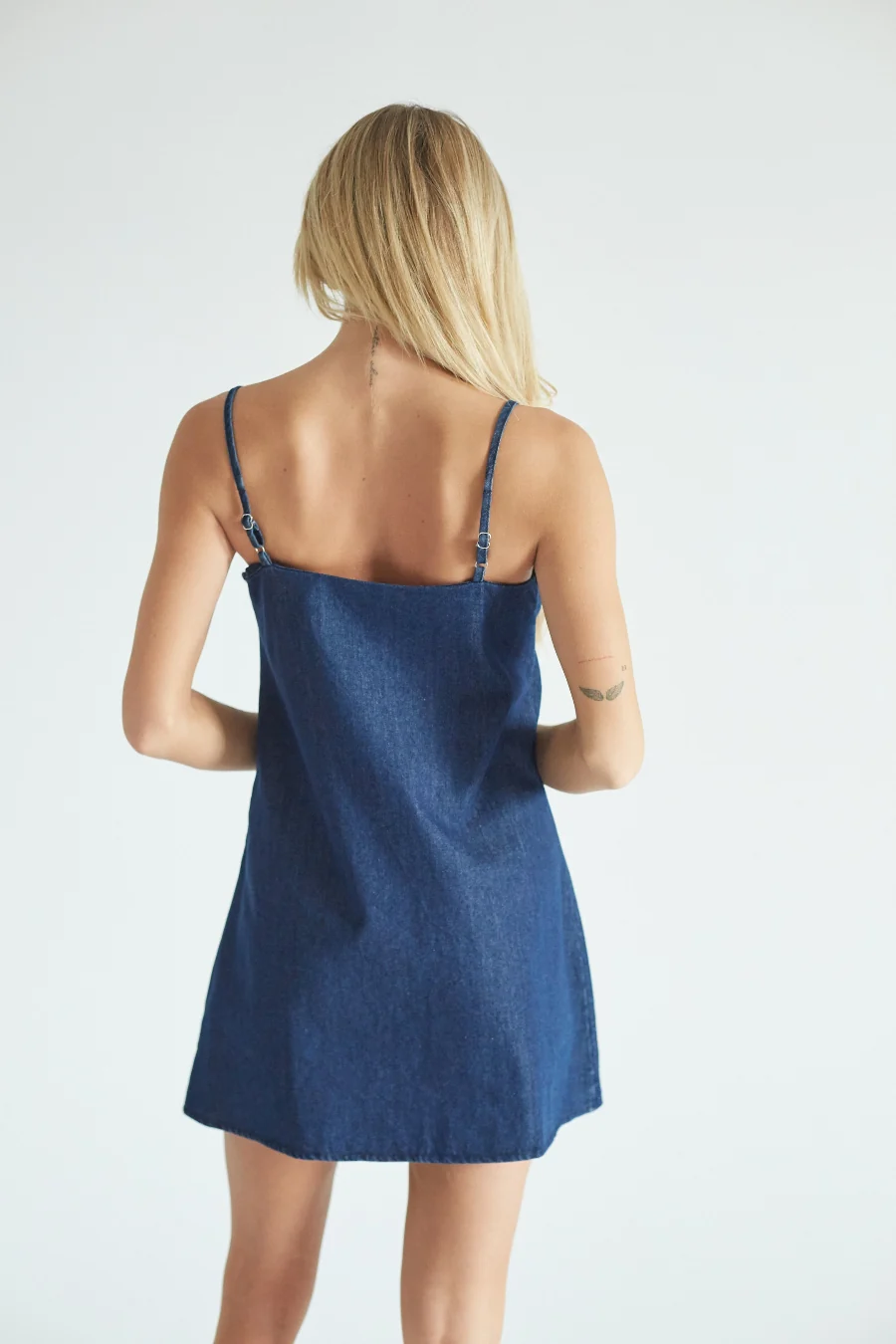 Tessie Embroidered Denim Mini Dress
