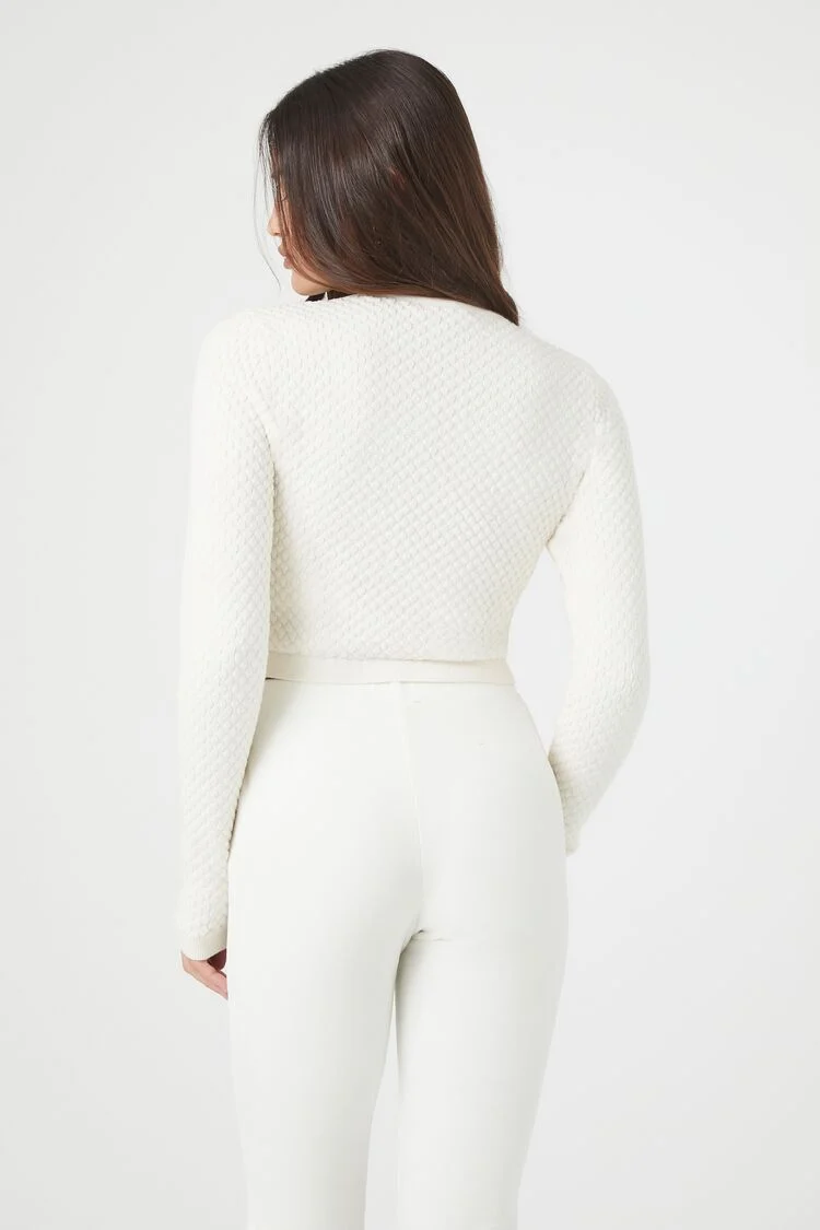 Sweater-Knit Cutout Crop Top