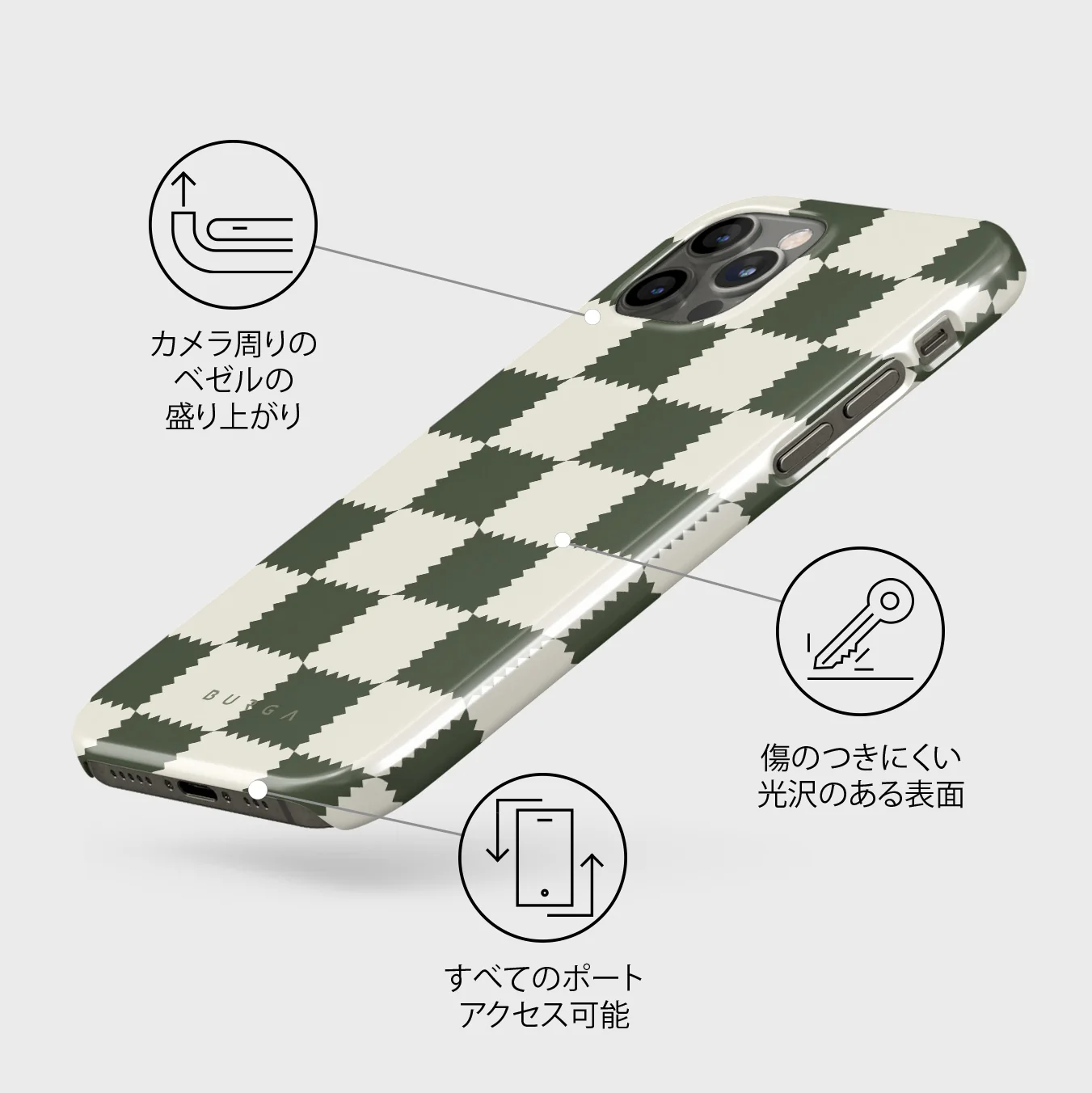 Retro Grid - iPhone 12 Pro Max ケース