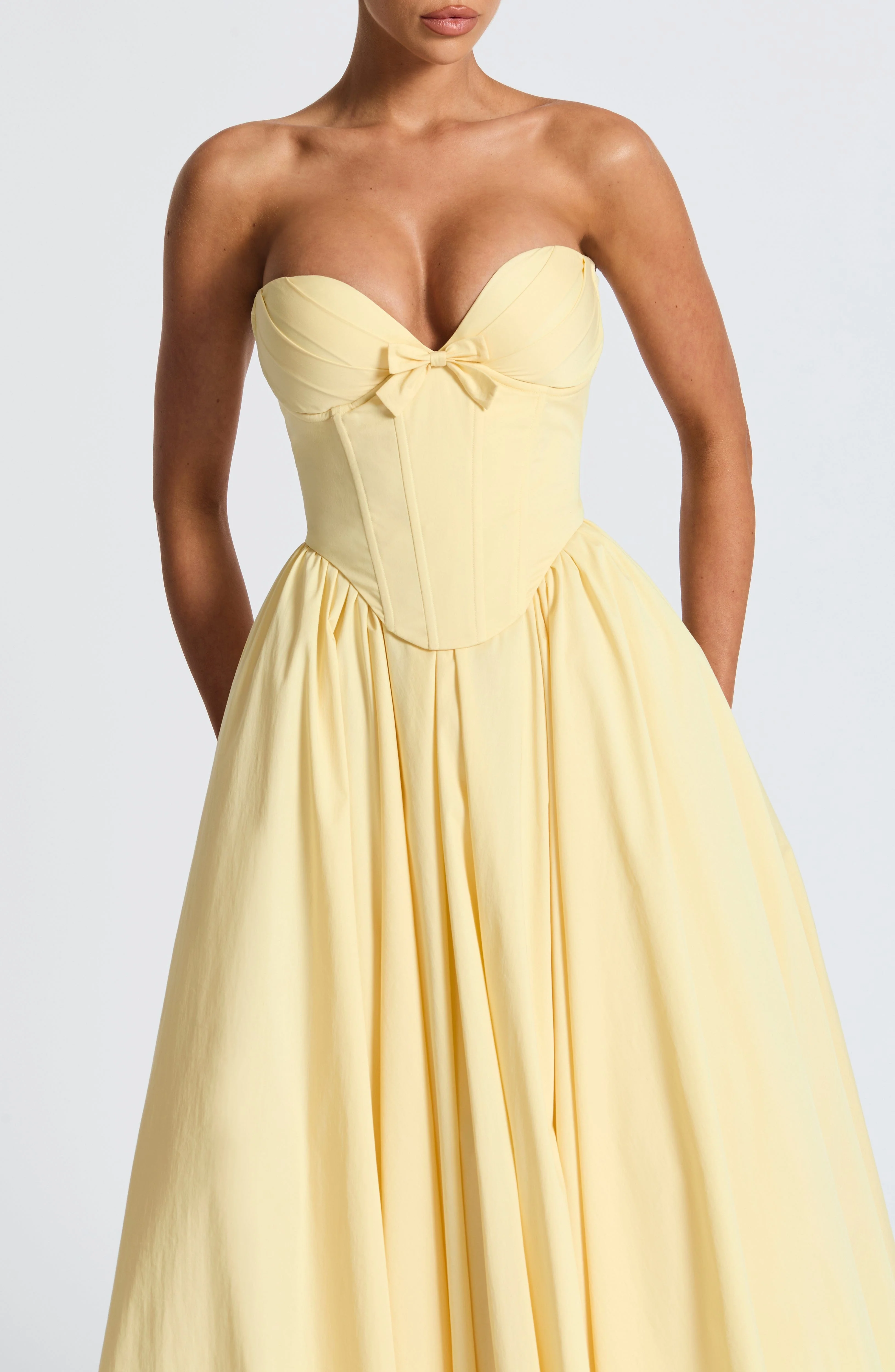 Prim Midi Dress - Lemon