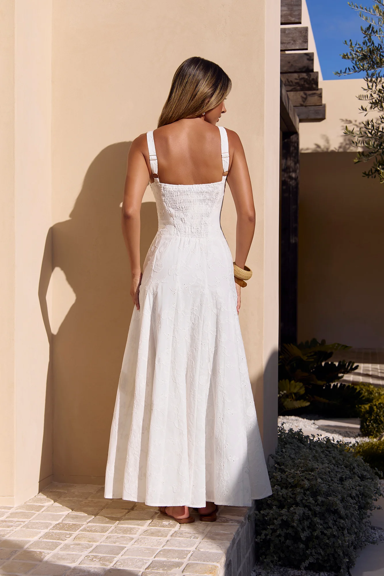 Sunbeam Social Maxi Dress White - luluinthesky