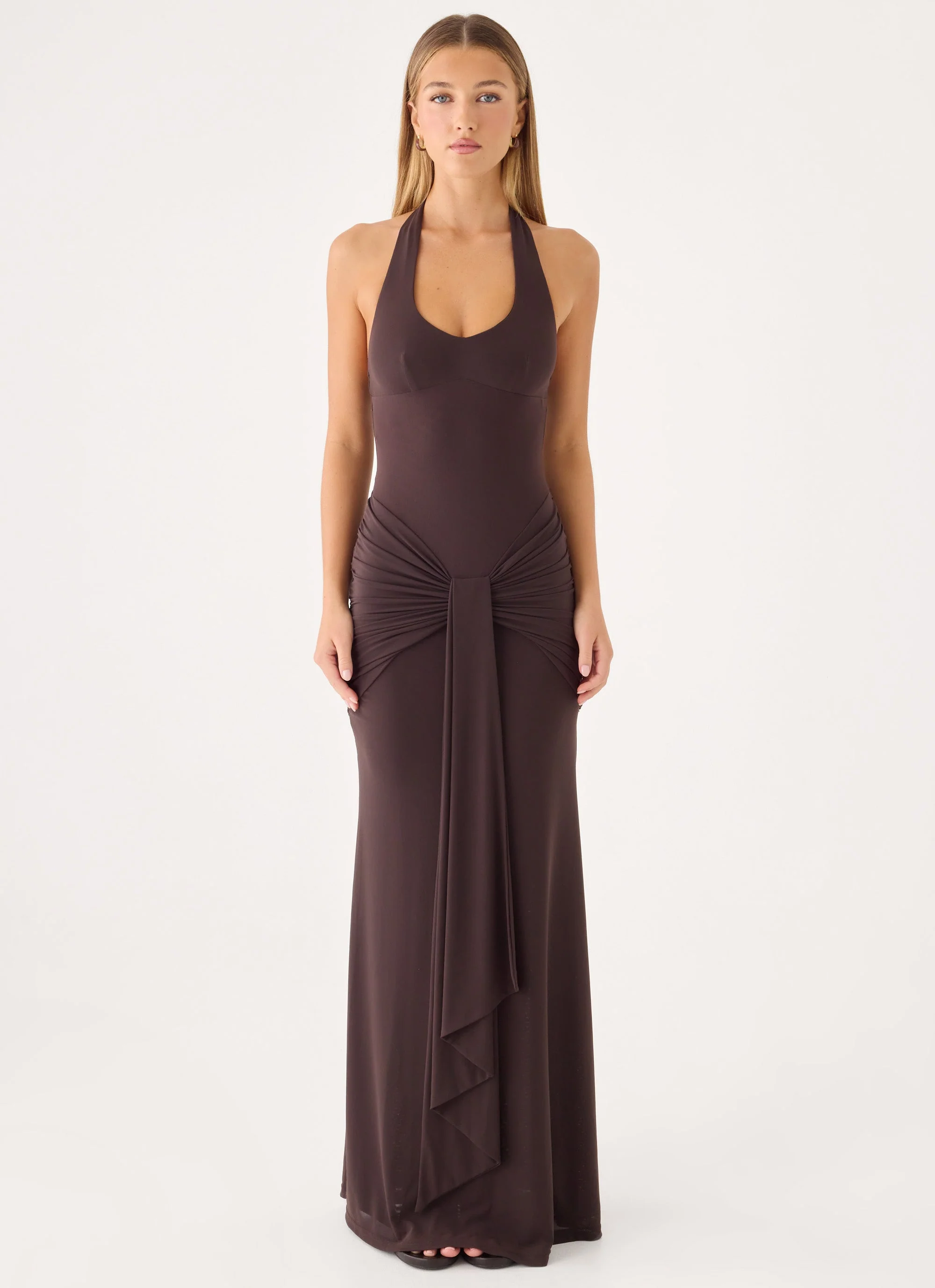 Myrhee Maxi Dress - Chocolate