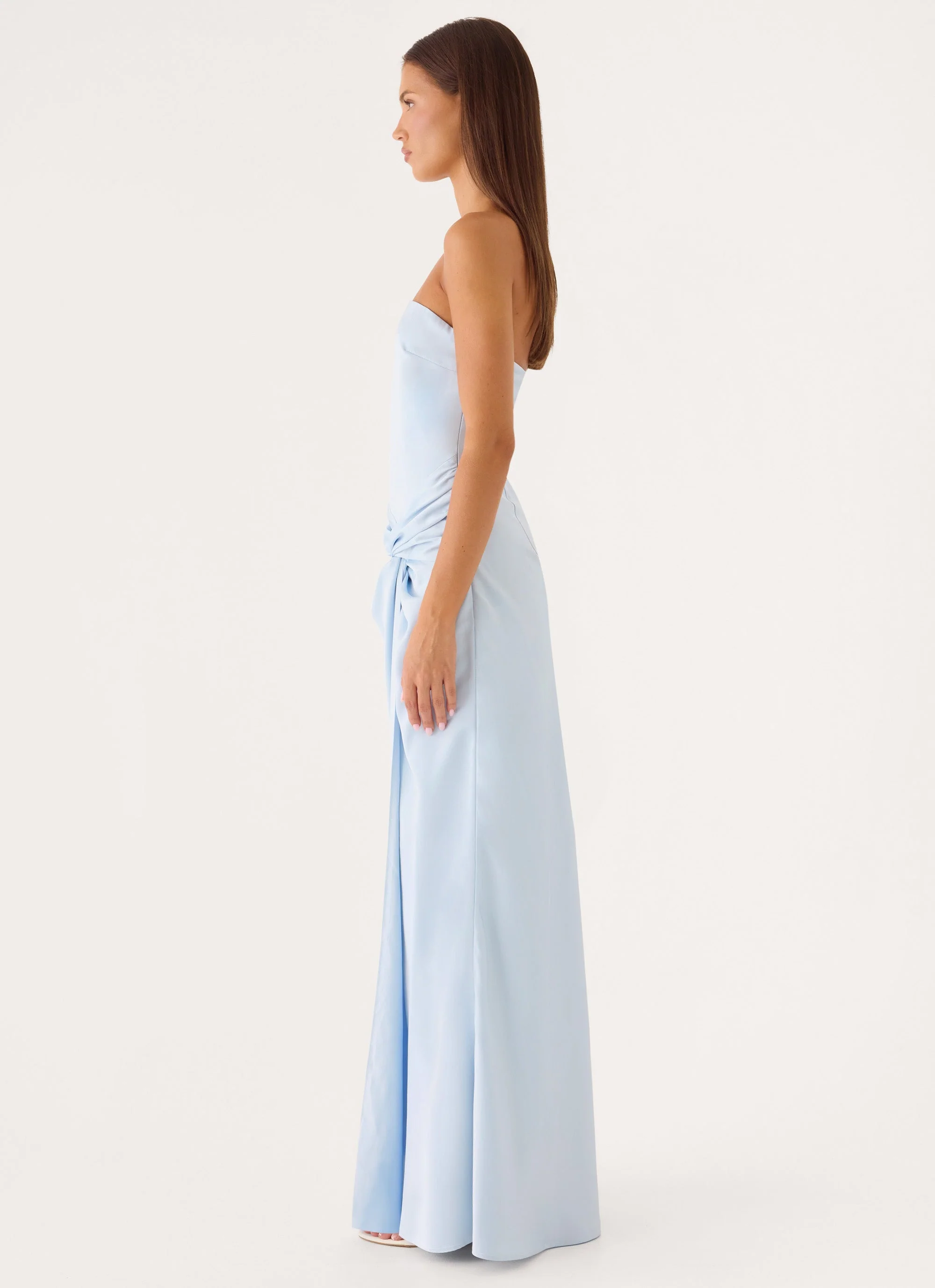 Conni Strapless Maxi Dress - Blue