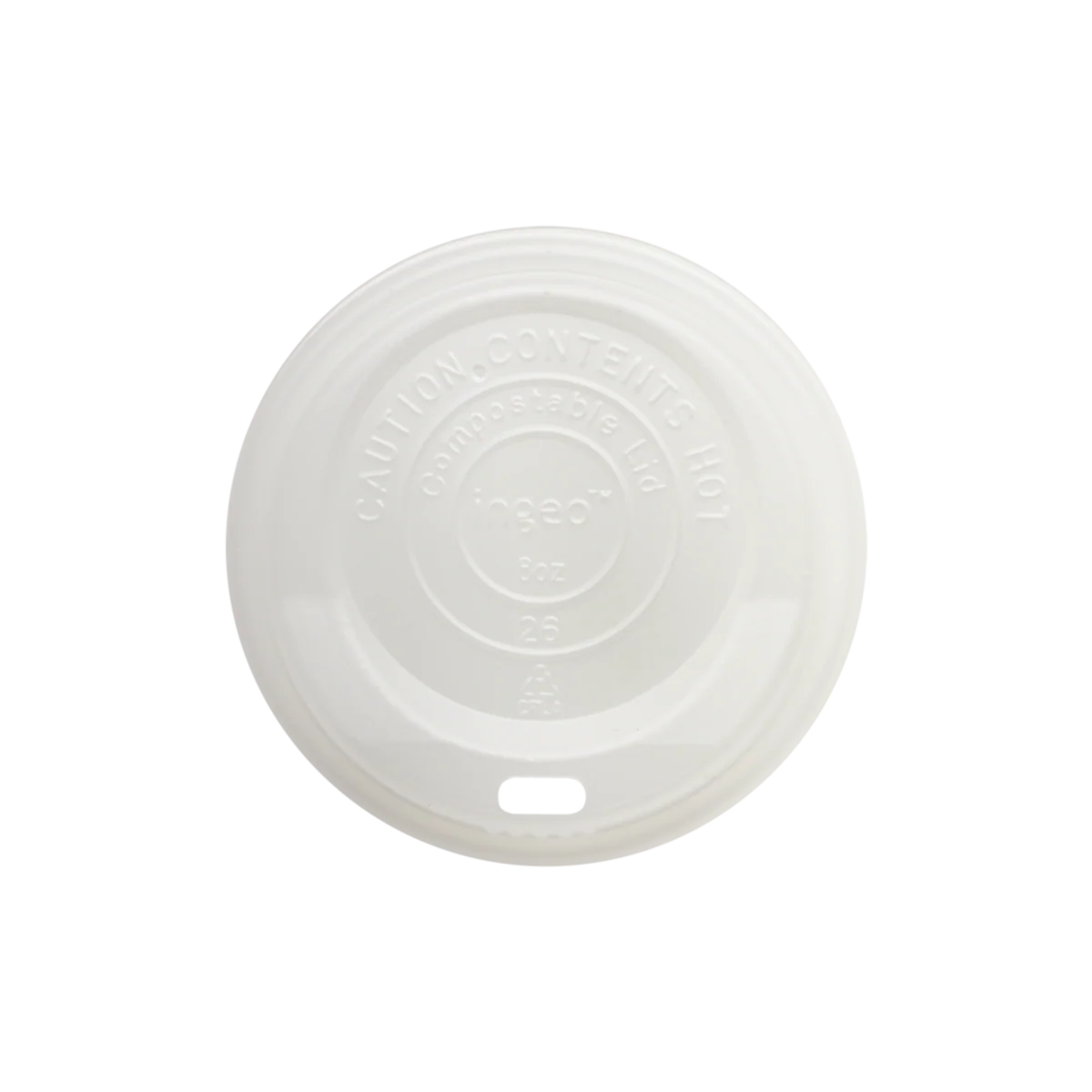 World Centric's LID PLA - 8 oz Hot Cups, White	CUL-CS-8