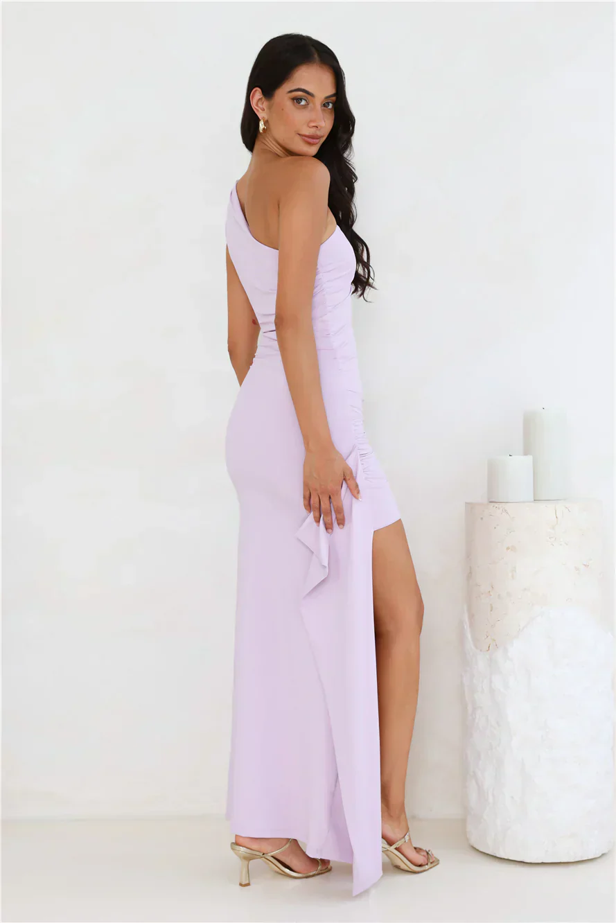 Stay Classy One Shoulder Maxi Dress