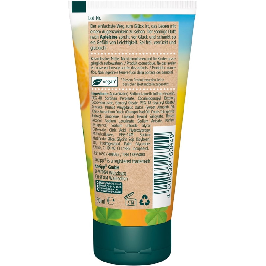 Kneipp Pielęgnacja pod prysznicem Aromatyczny prysznic pielęgnacyjny Aroma-PfBądź wolny, szalony i szczęśliwy!