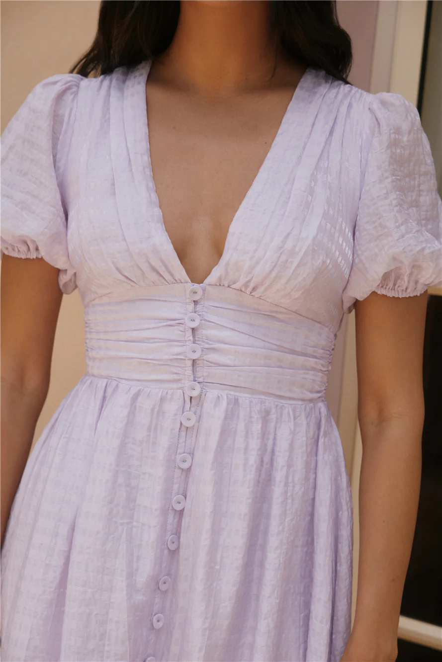 Busy Bee Maxi Dress Lilac - luluinthesky