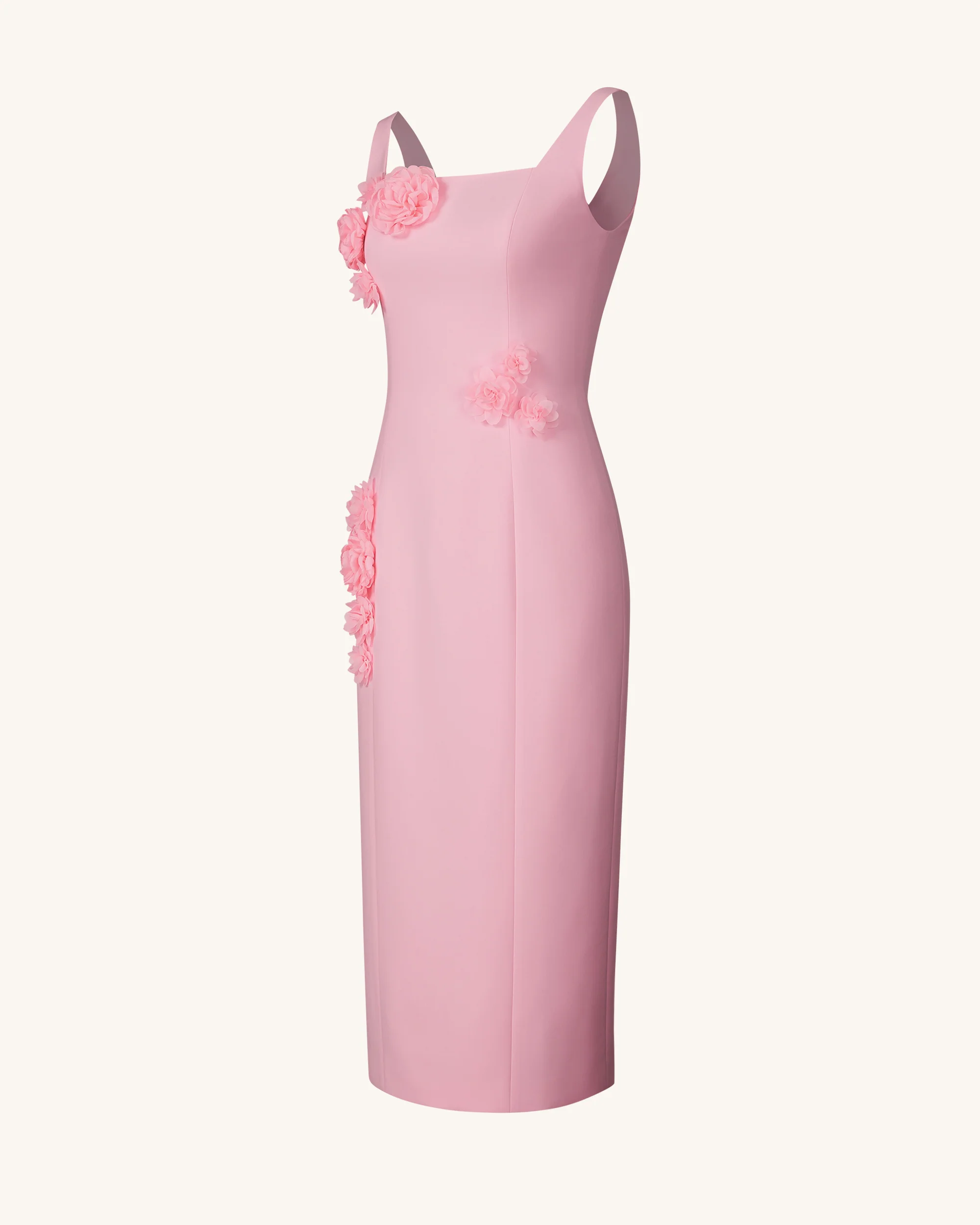 Garden Grace Sheath Dress - Pink - FASHION NOB