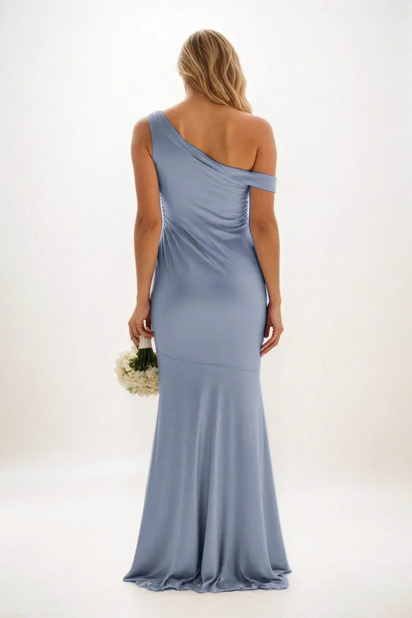 Sheath-Column Maxi Luxe Satin Dress CB0845CS
