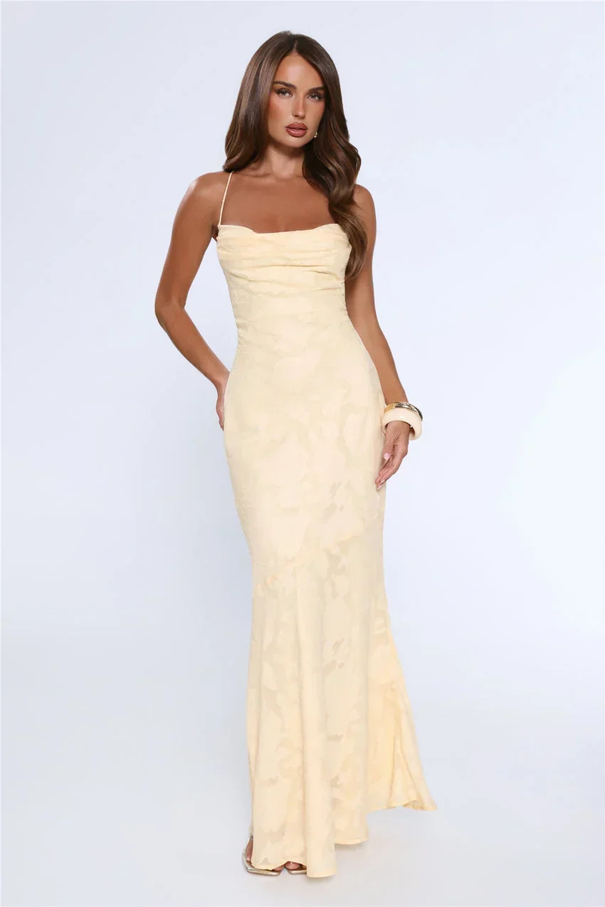 Bridge To Wonderland Maxi Dress Lemon