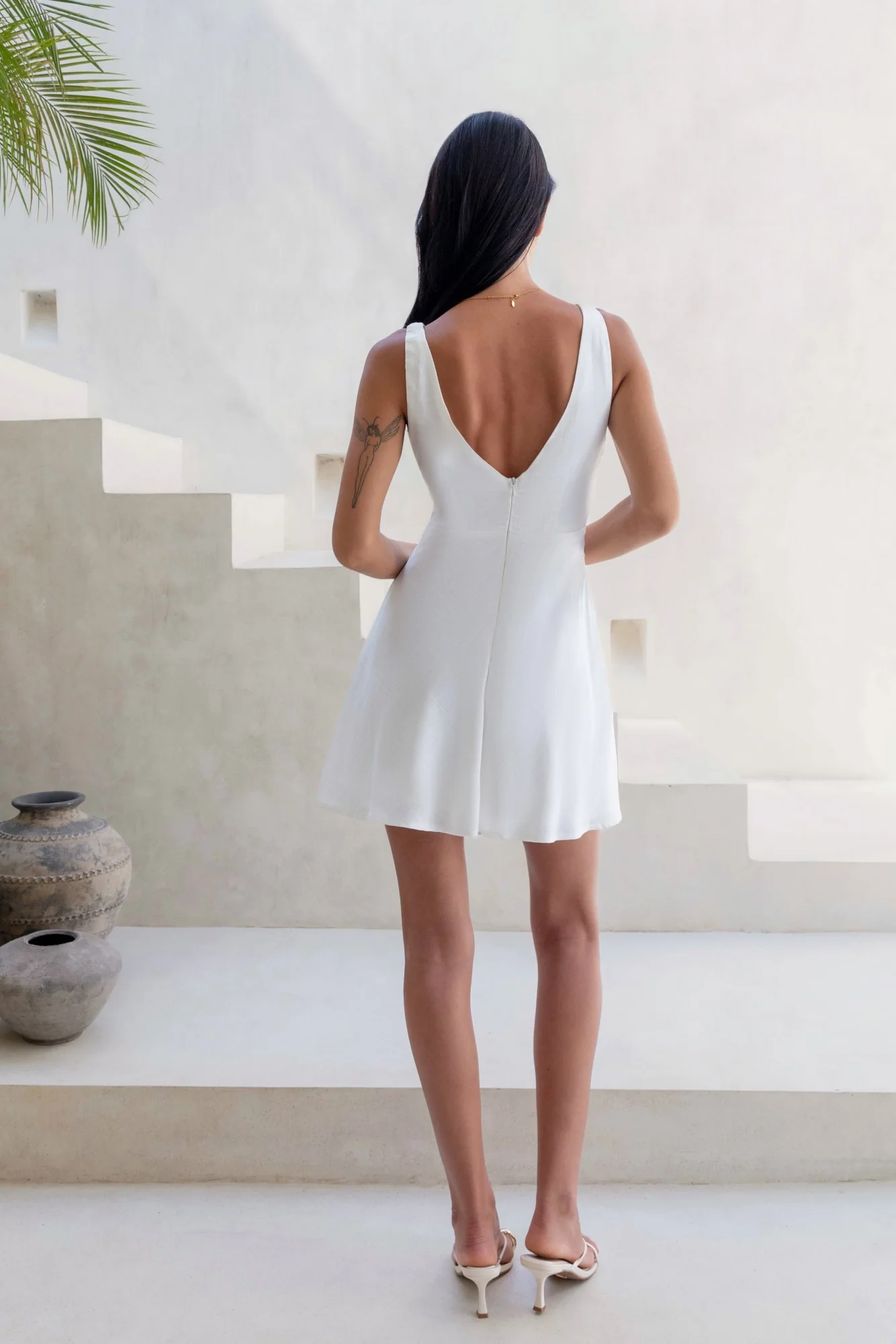 Bare In Mind Mini Dress White