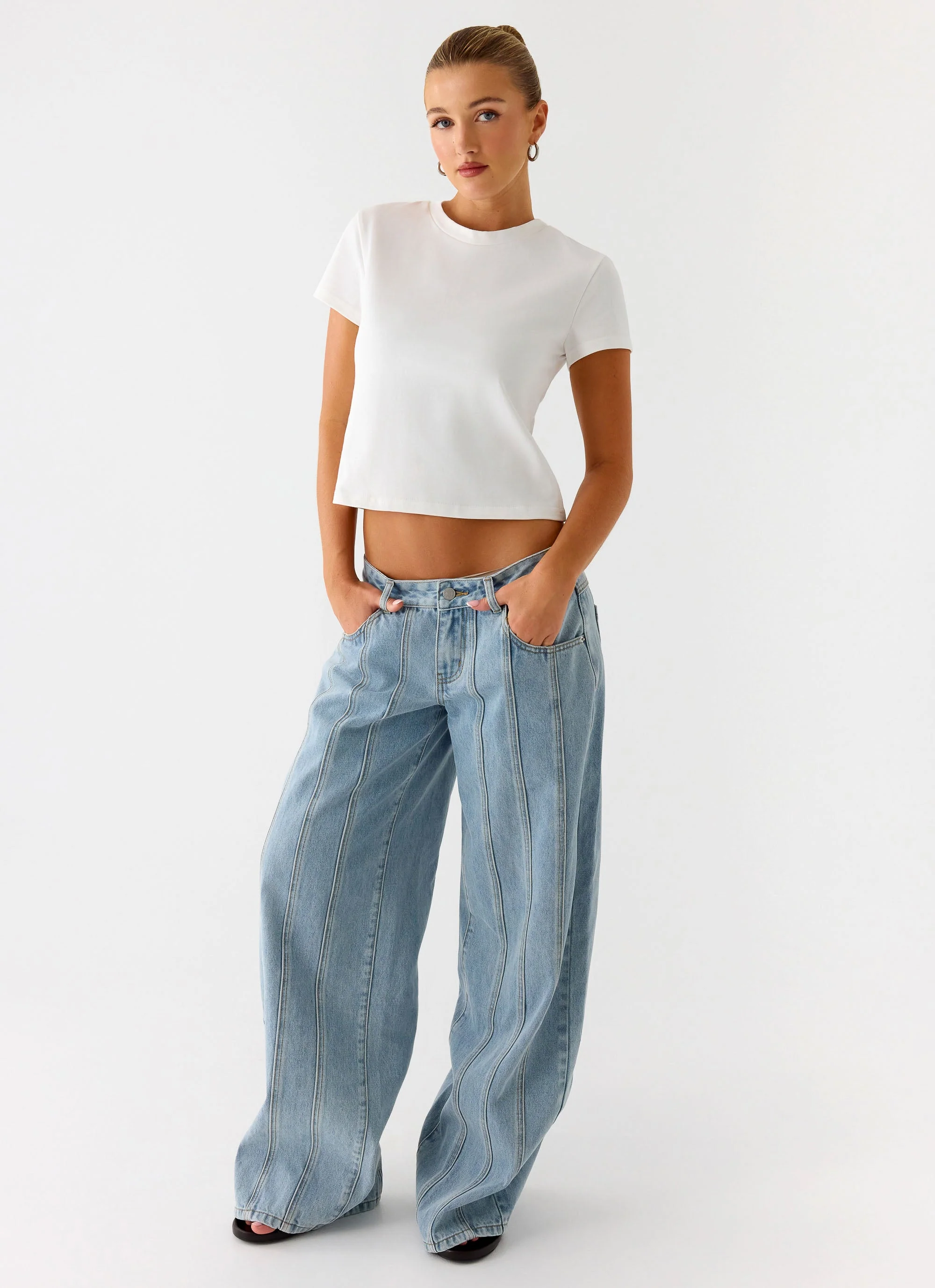 Lamont Baby Tee - White
