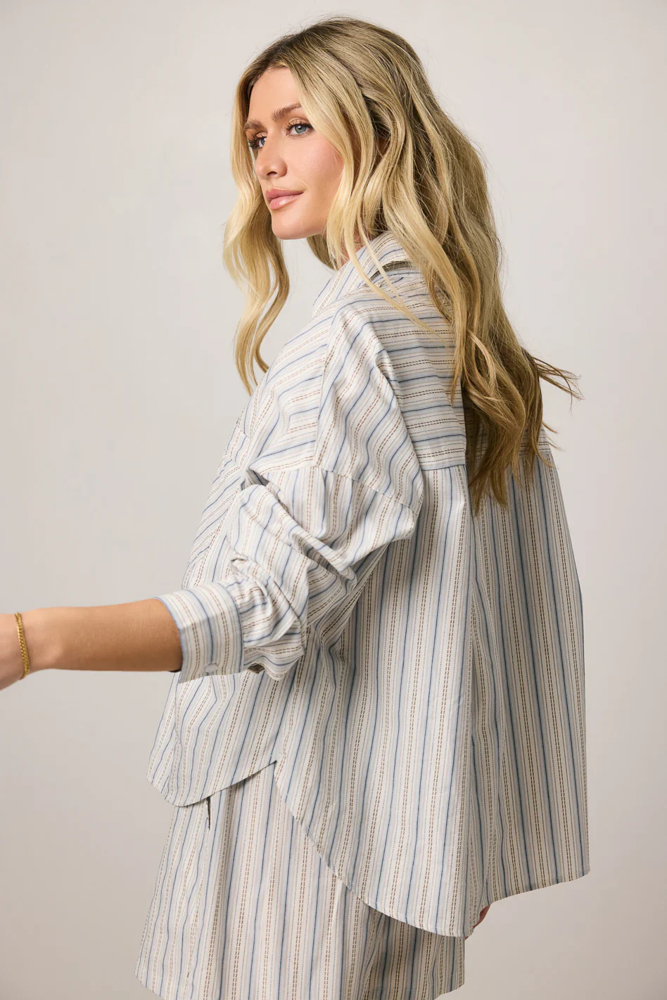 Tommy Striped Button Up