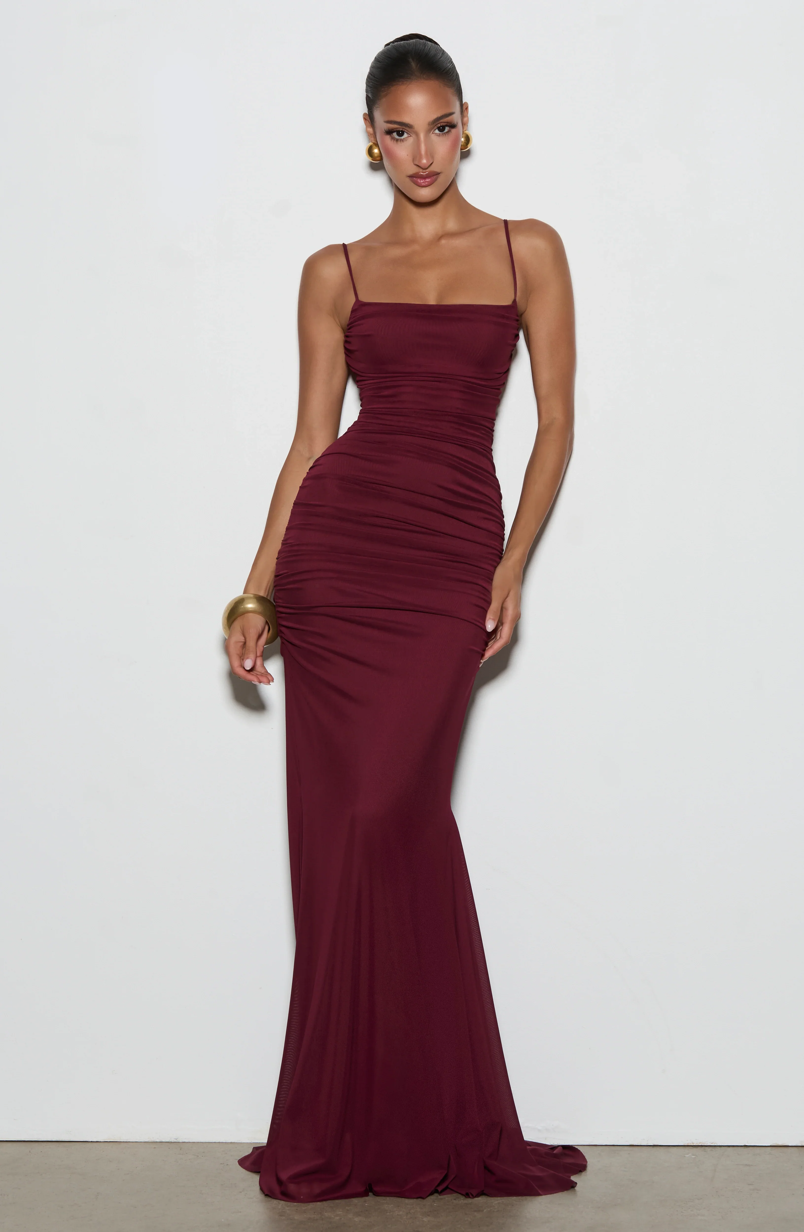 Zaria Gown - Cherry Lacquer