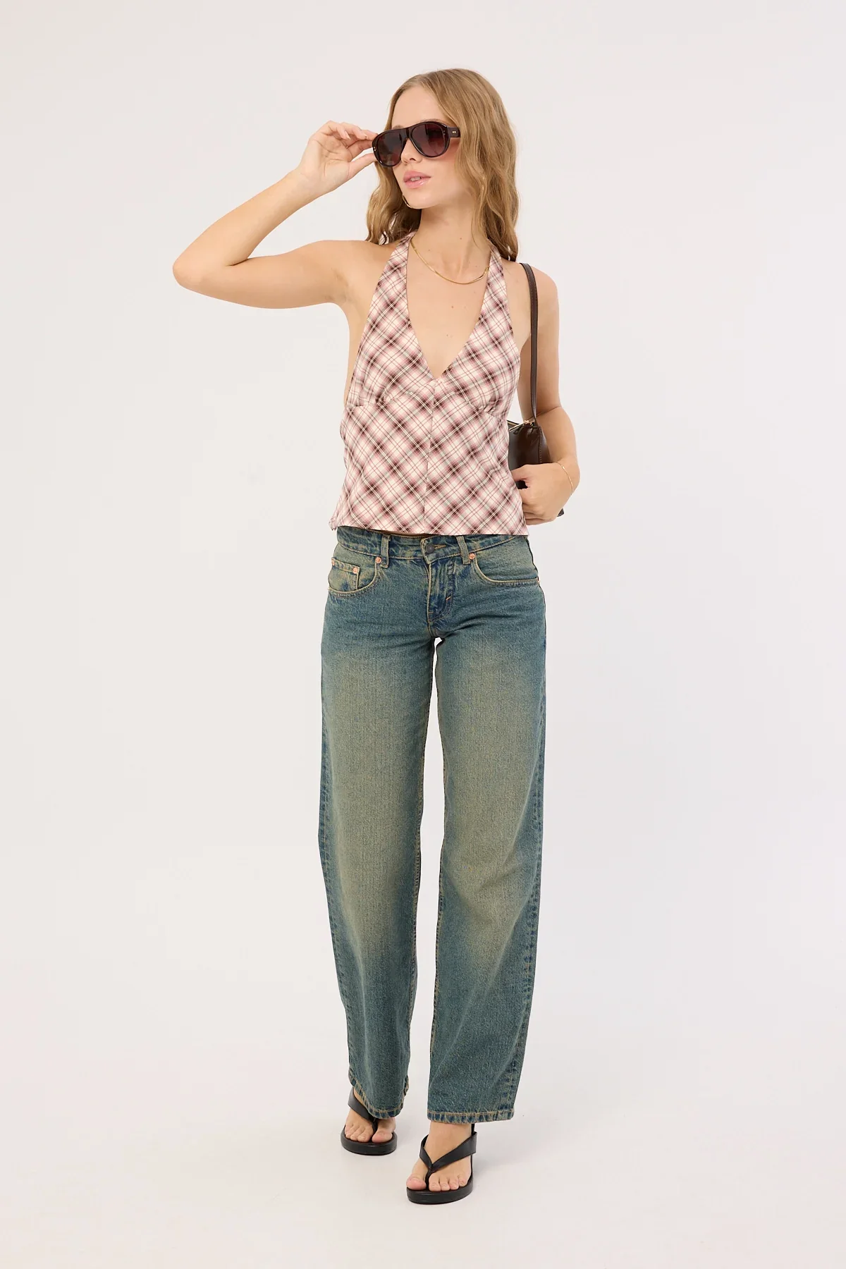 Motel Yakti Top Pink Check