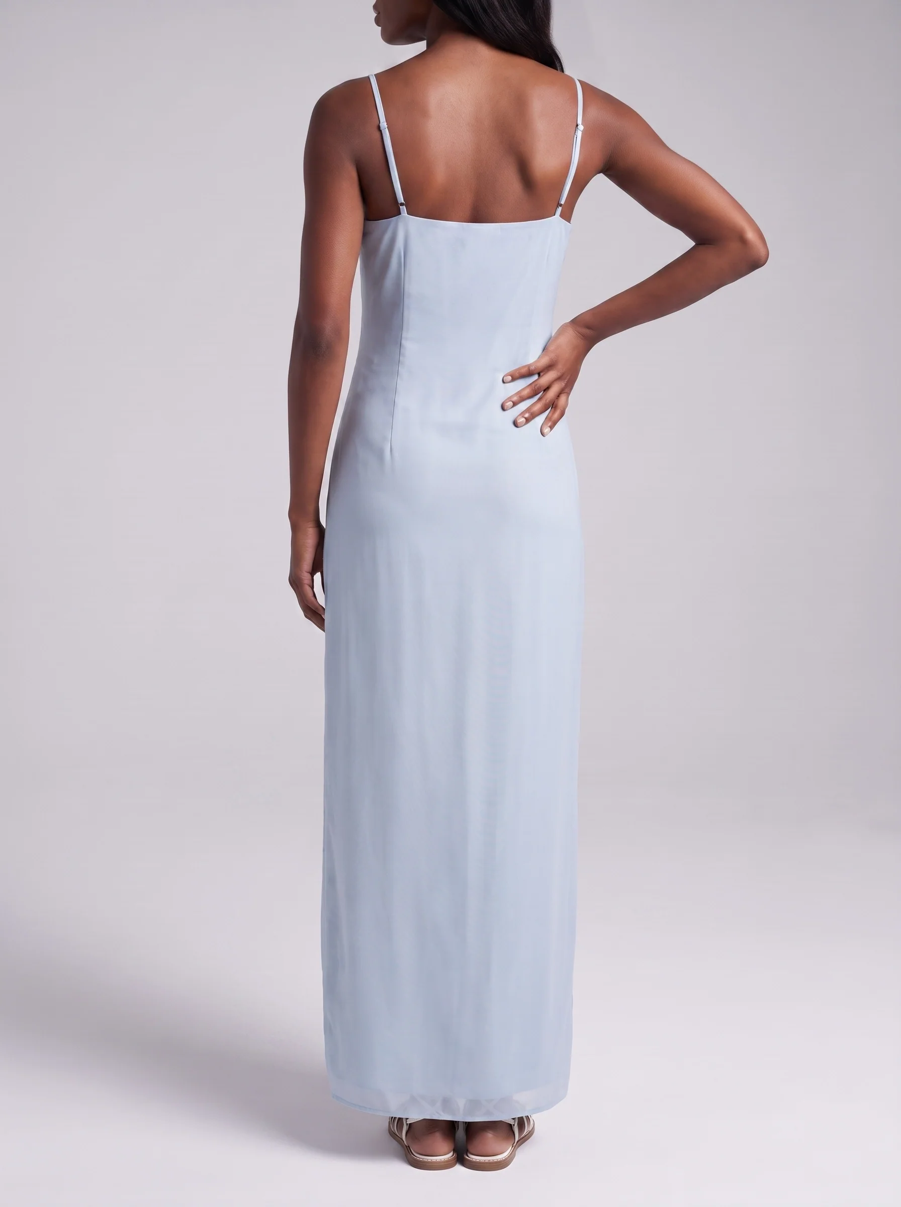 Delilah Beaded Dress Blue Oceanus x By Poppy in Stock