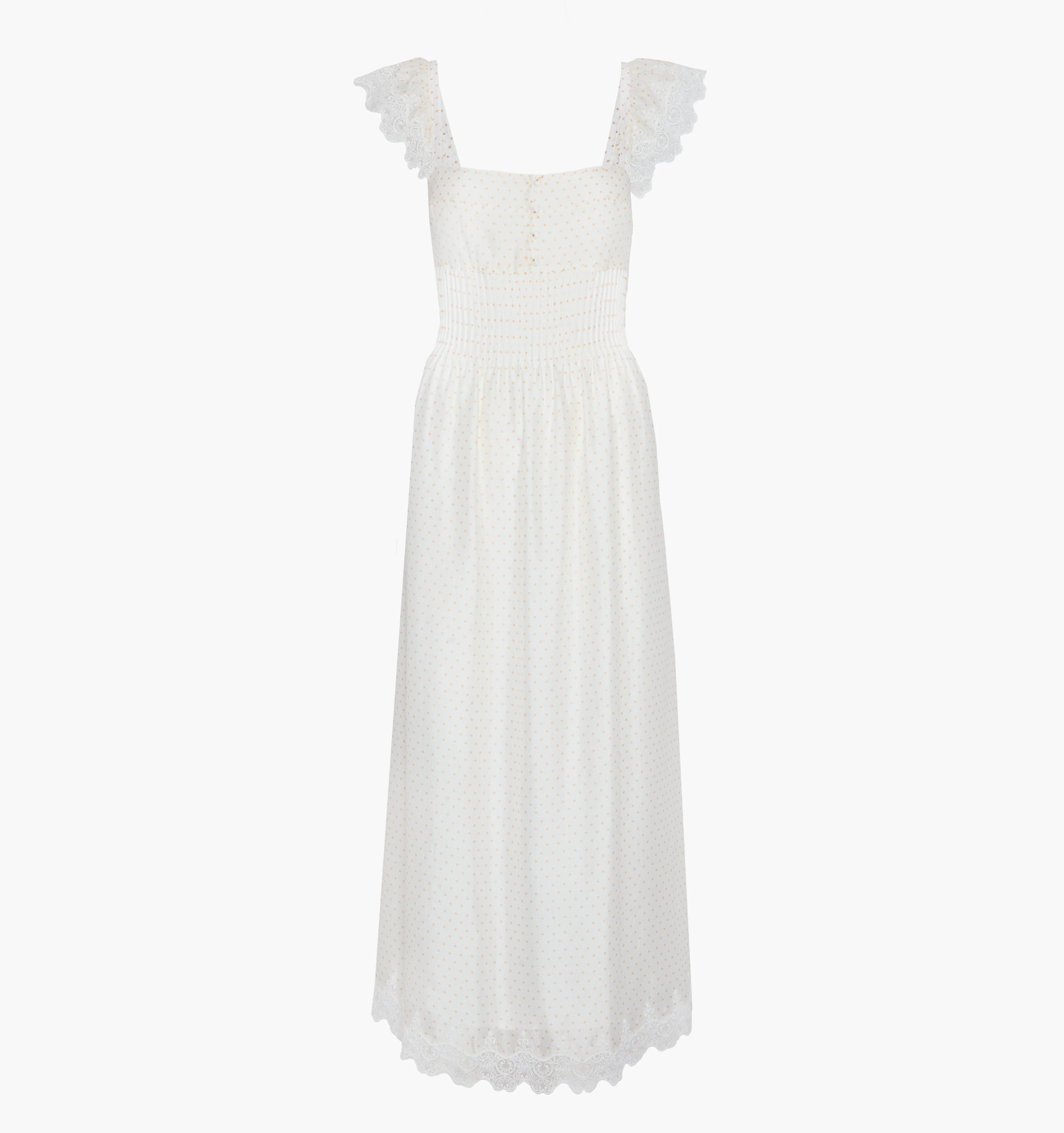The Beckham Dress - Sand Dot
