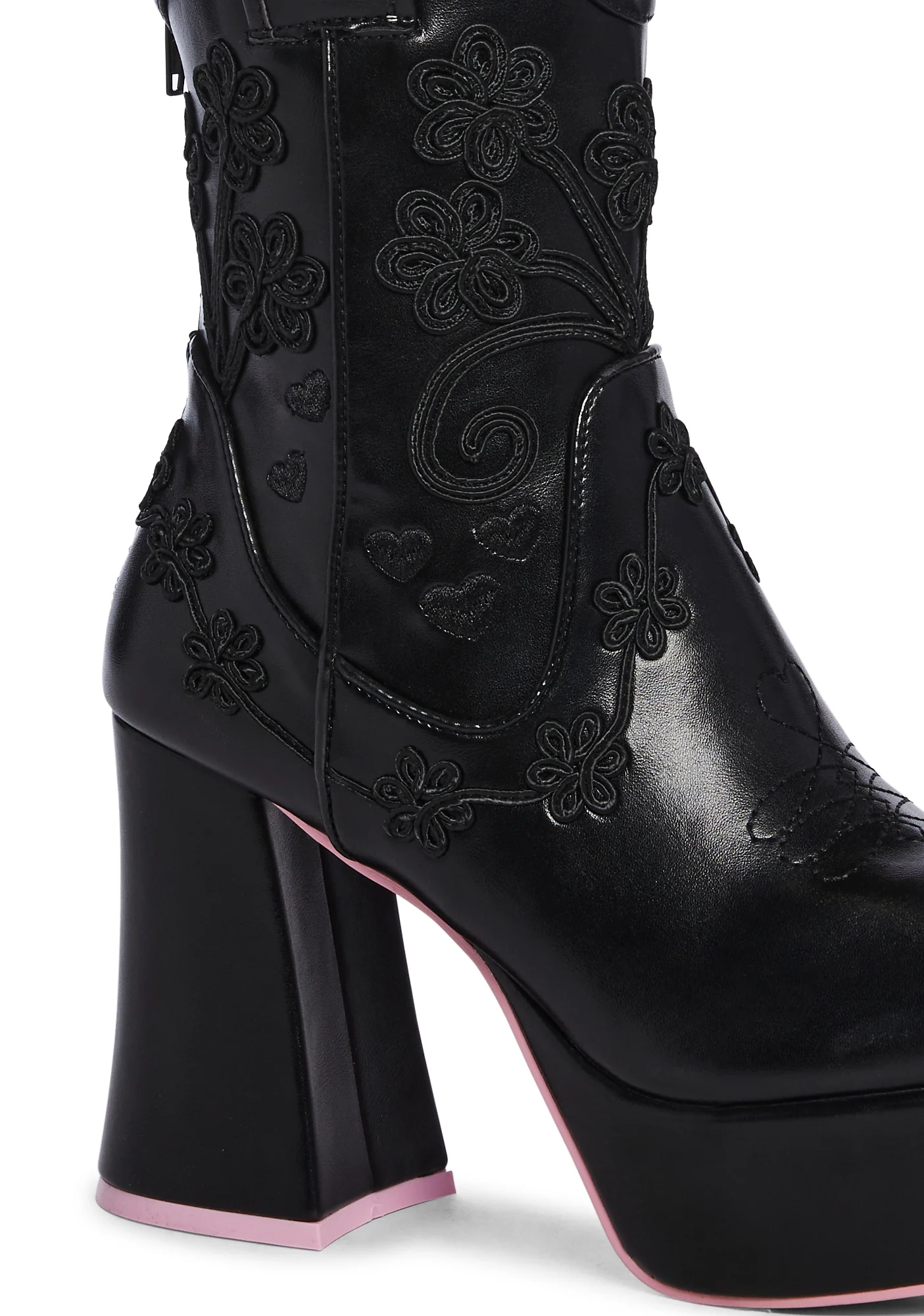 Follow The Sunset Cowboy Boots - Black