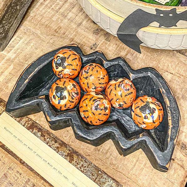 Halloween Wooden Bowl Scented Candle, Choose Your Style