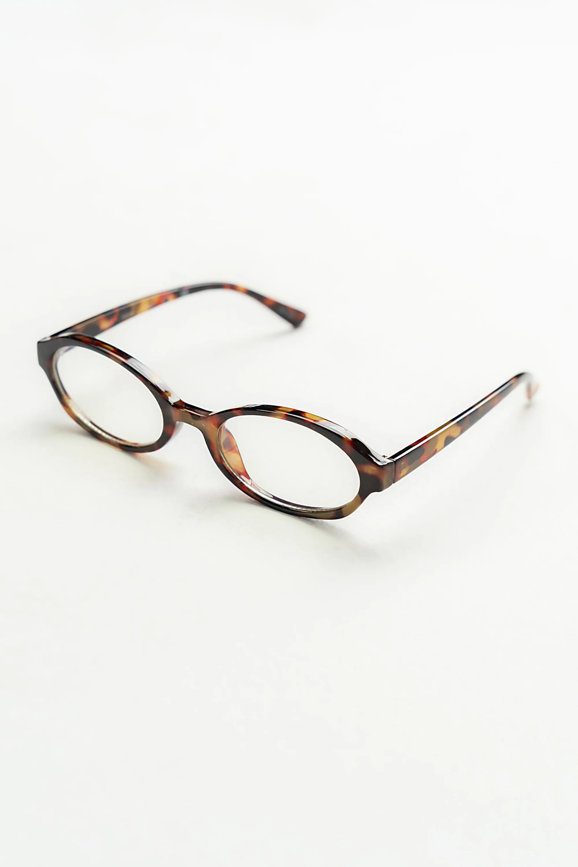 Eve Oval Blue Light Glasses in Tortoise