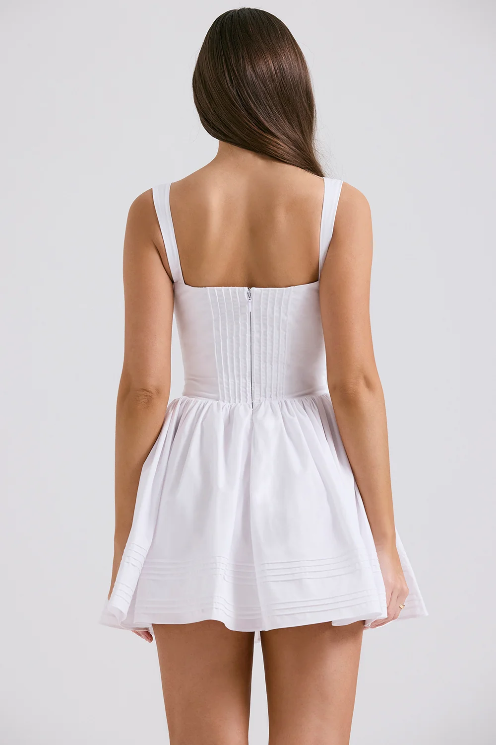 white cotton mini dress - luluinthesky