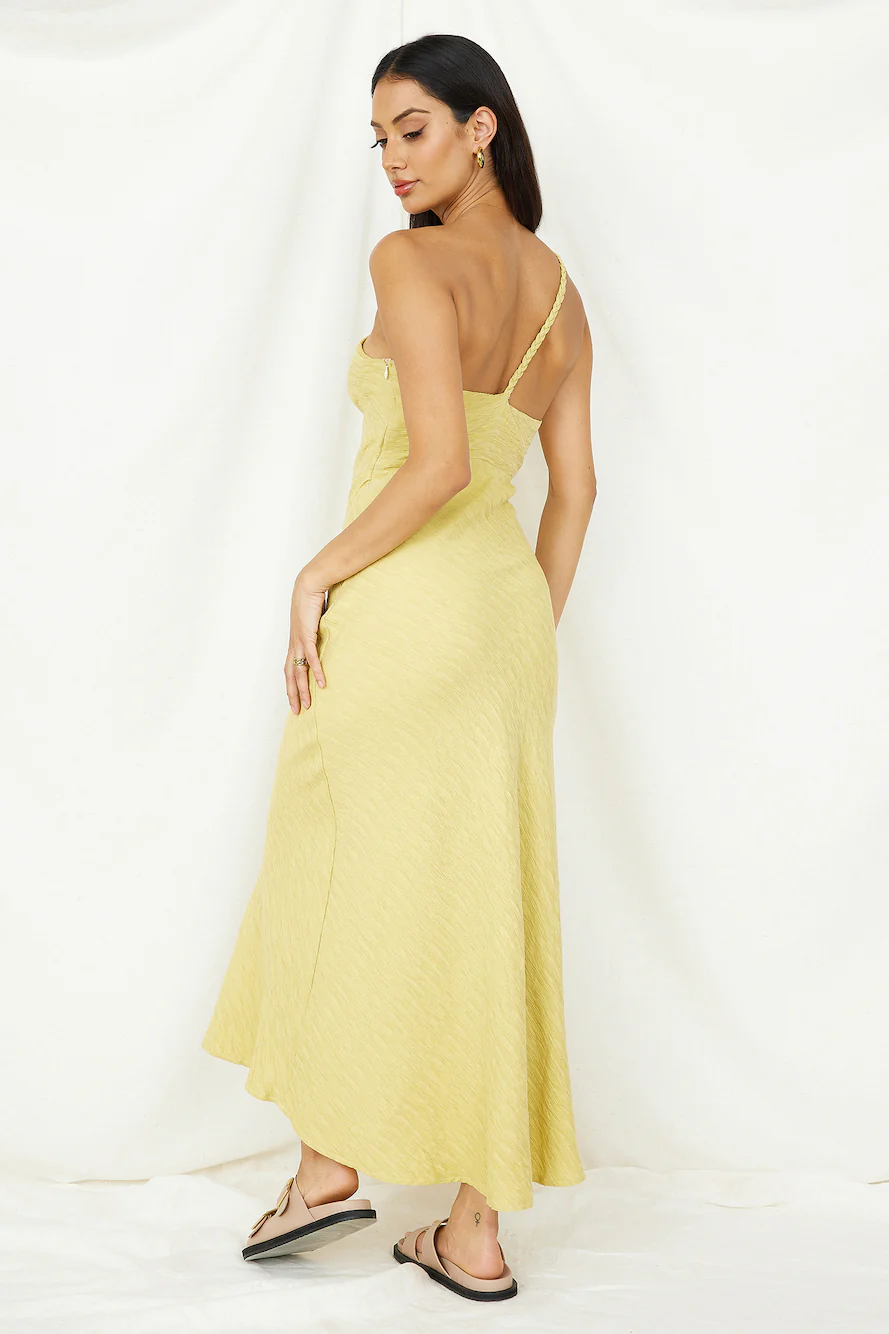 Wrinkle In Time Maxi Dress Yellow