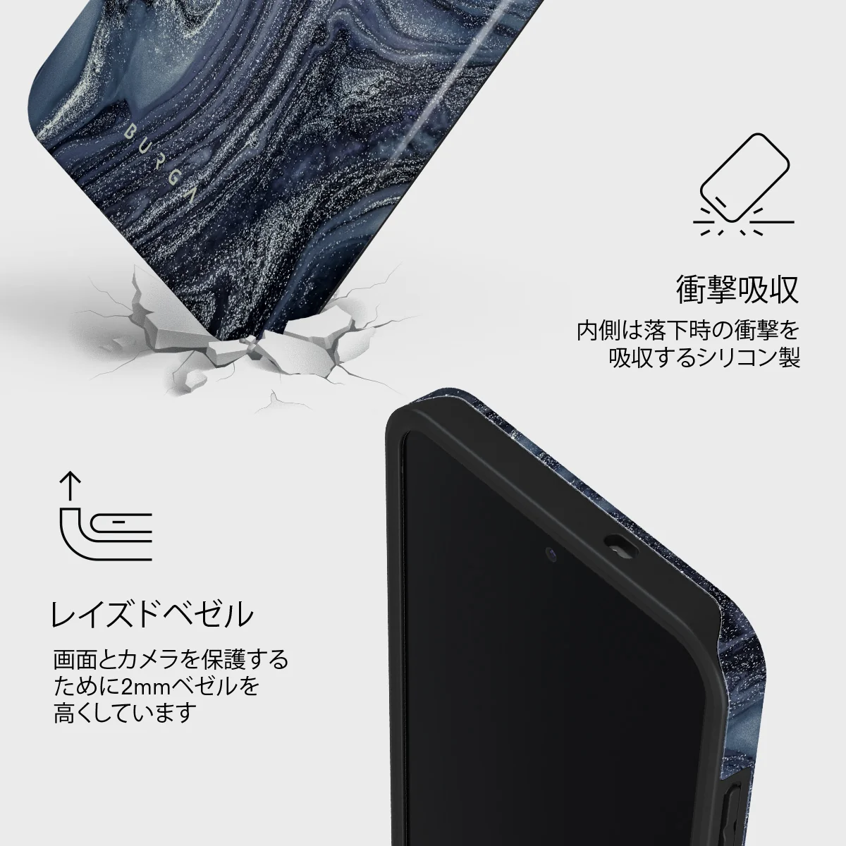 Navy Trench - Samsung Galaxy S25 FE ケース