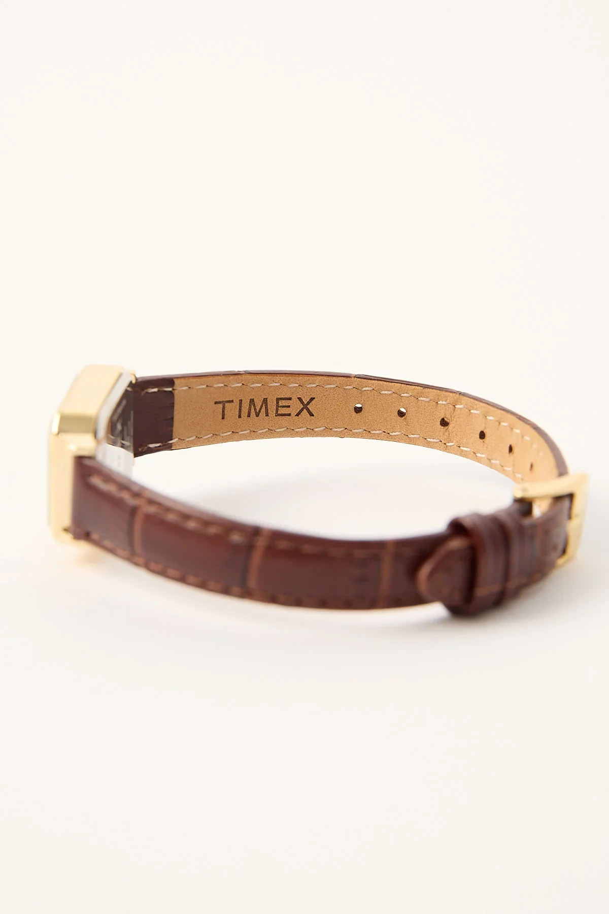 Timex Originals Women's Dress 21mm Leather Strap Watch Gold