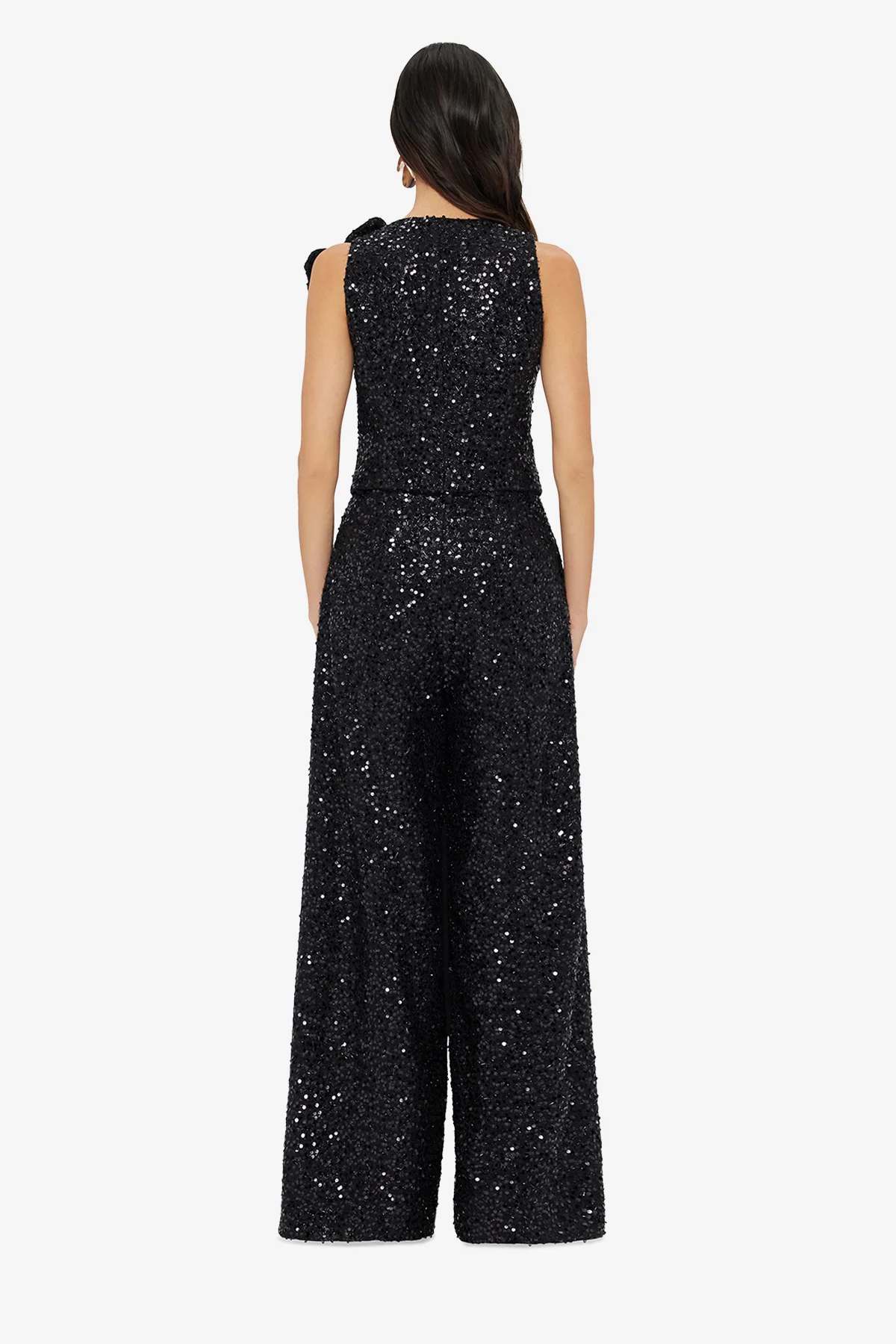 Greta Sequin Pants - Onyx