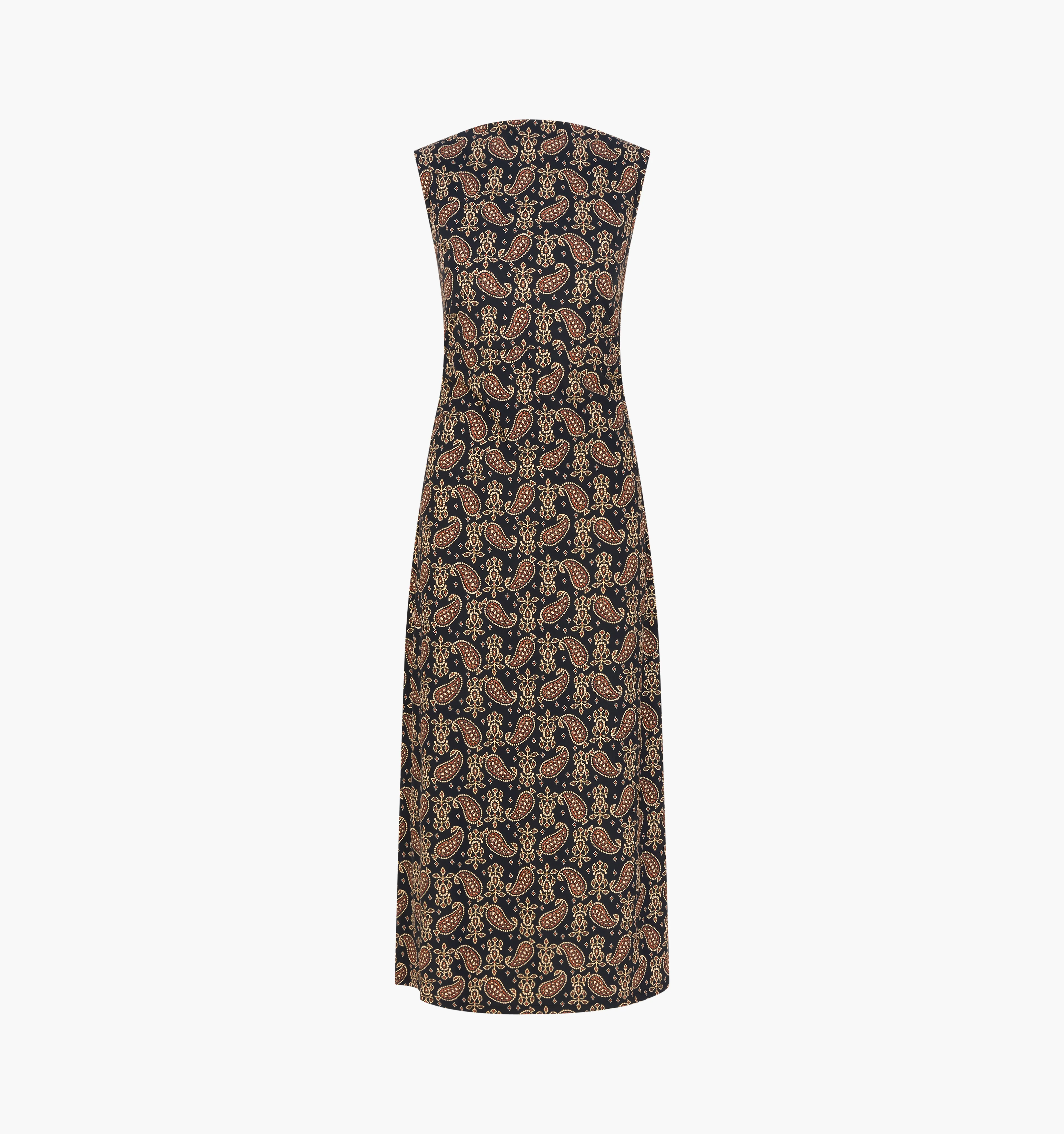 The Sloane Dress -  Duke Paisley Black