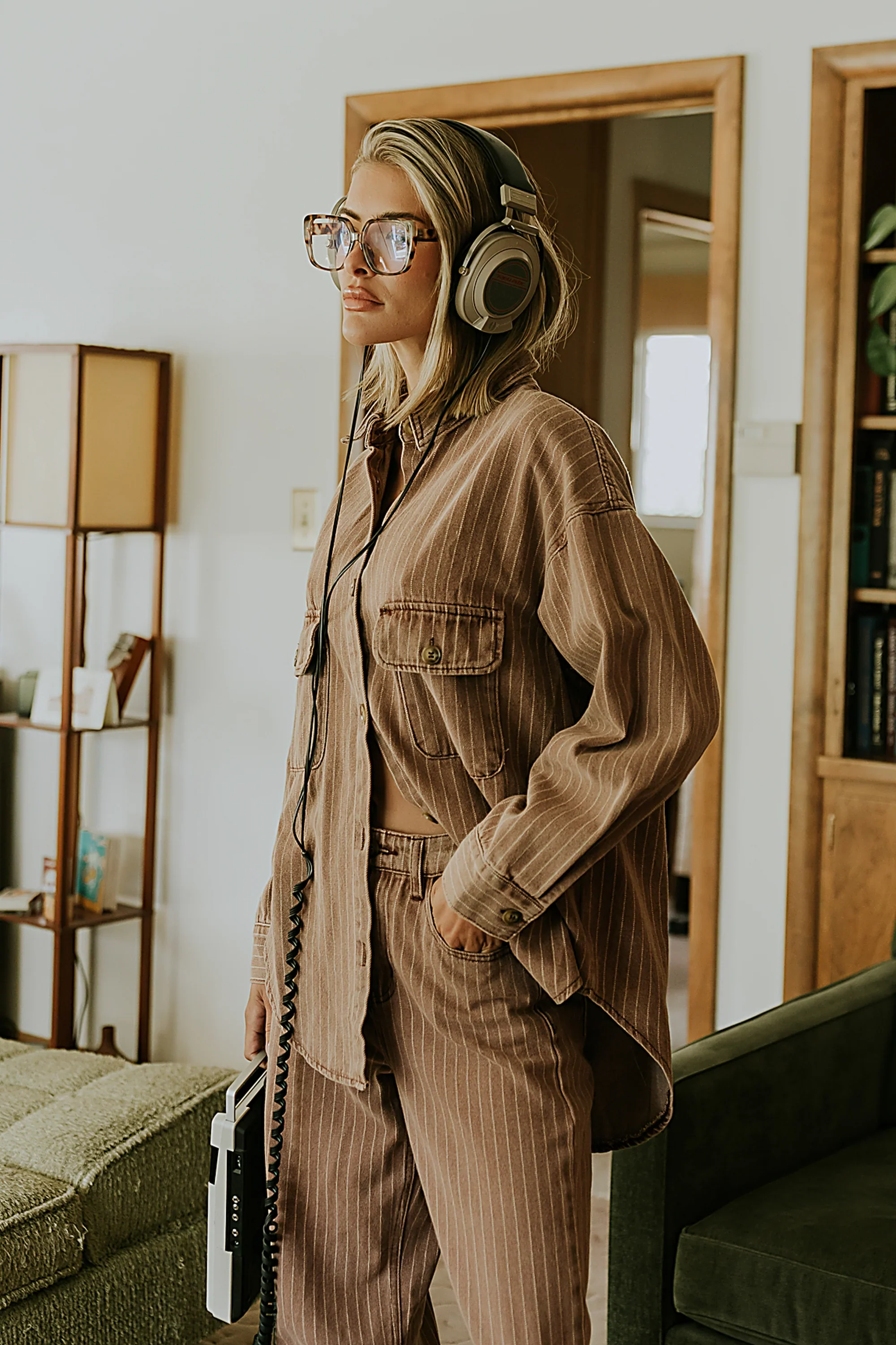 Shaylee Striped Button Up
