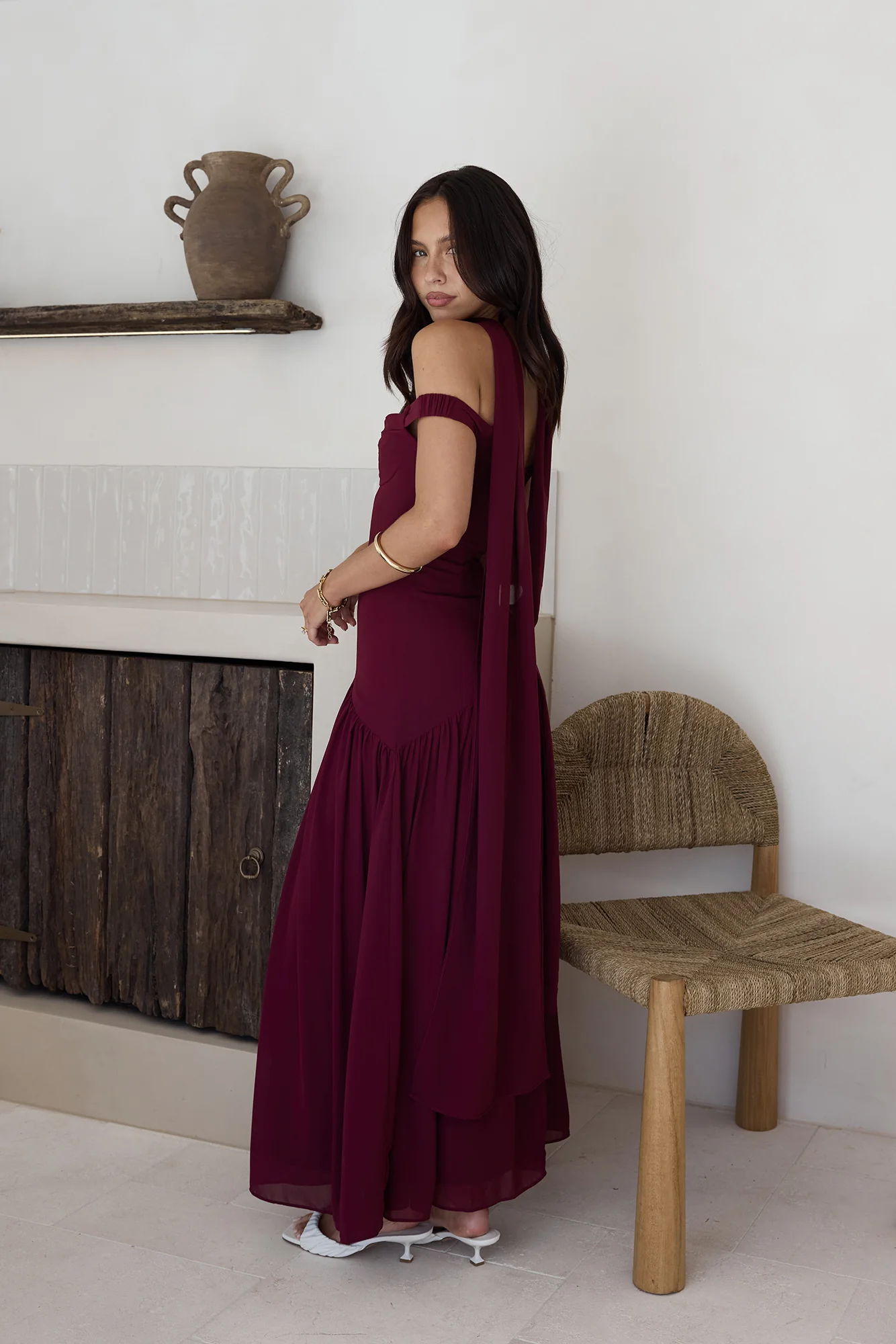 Sparkle Somewhere New Maxi Dress Wine - luluinthesky