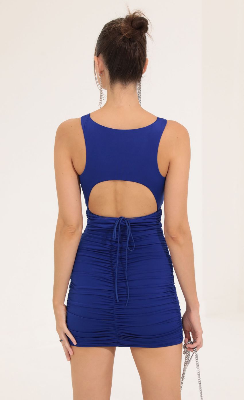Cutout Dress in Blue