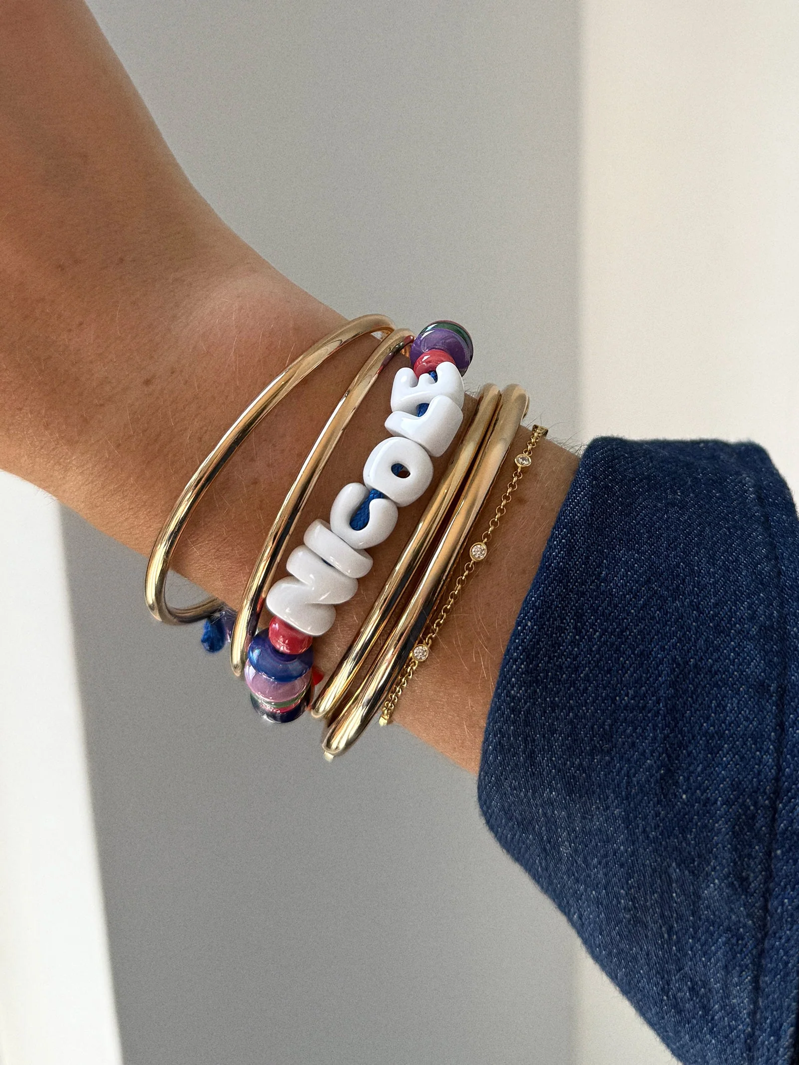 Make Waves Custom Bracelet - Dark Multi