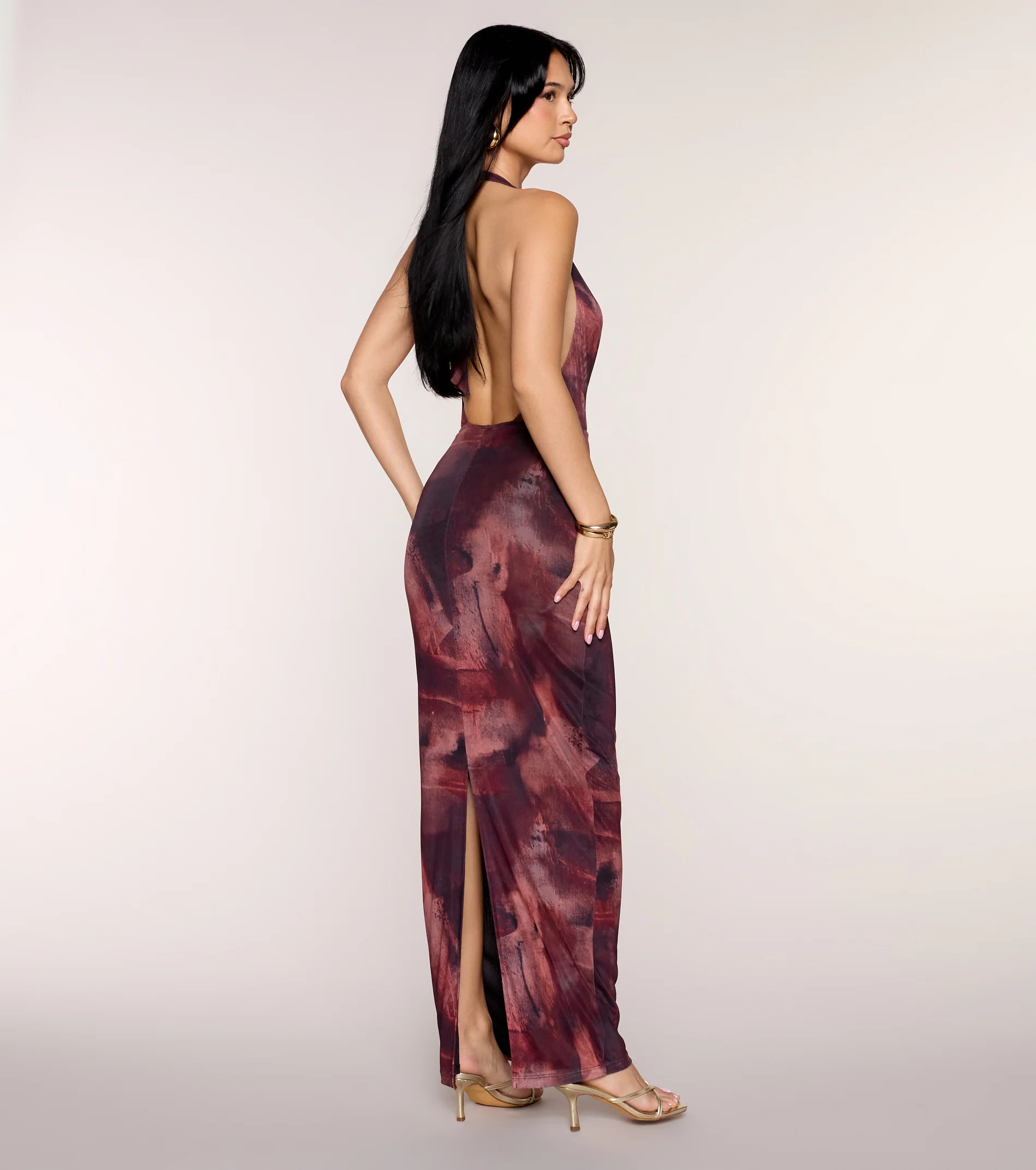 Worth The Wait Chain Detail Maxi Dress