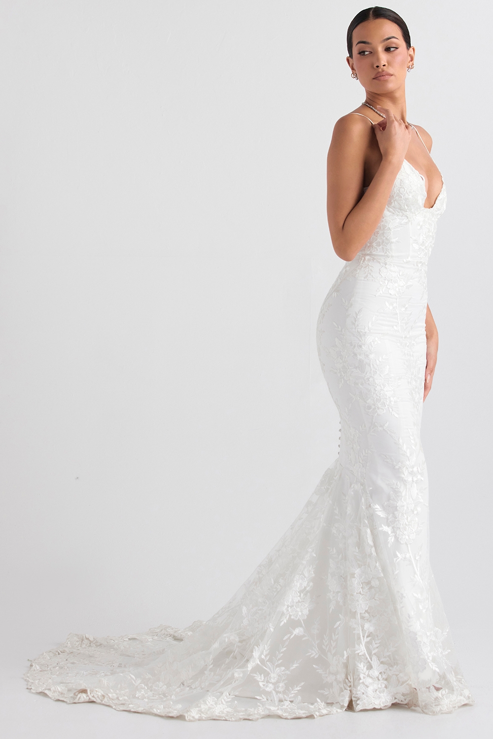 White Lace Bridal Gown