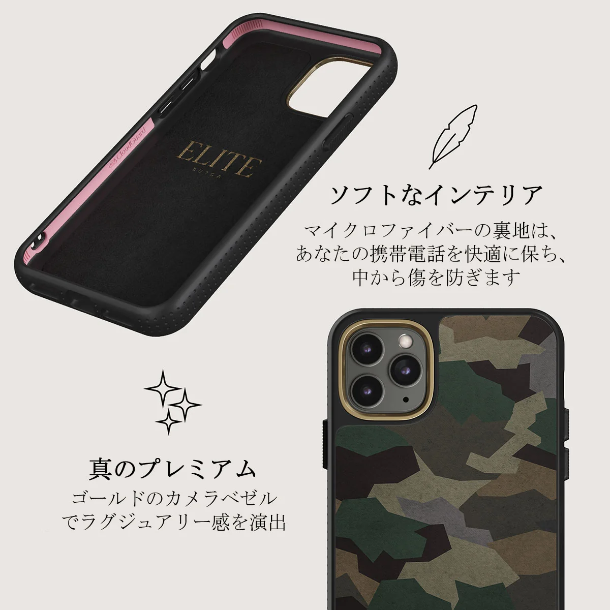 Tropical Green Camo - iPhone 11 Pro ケース