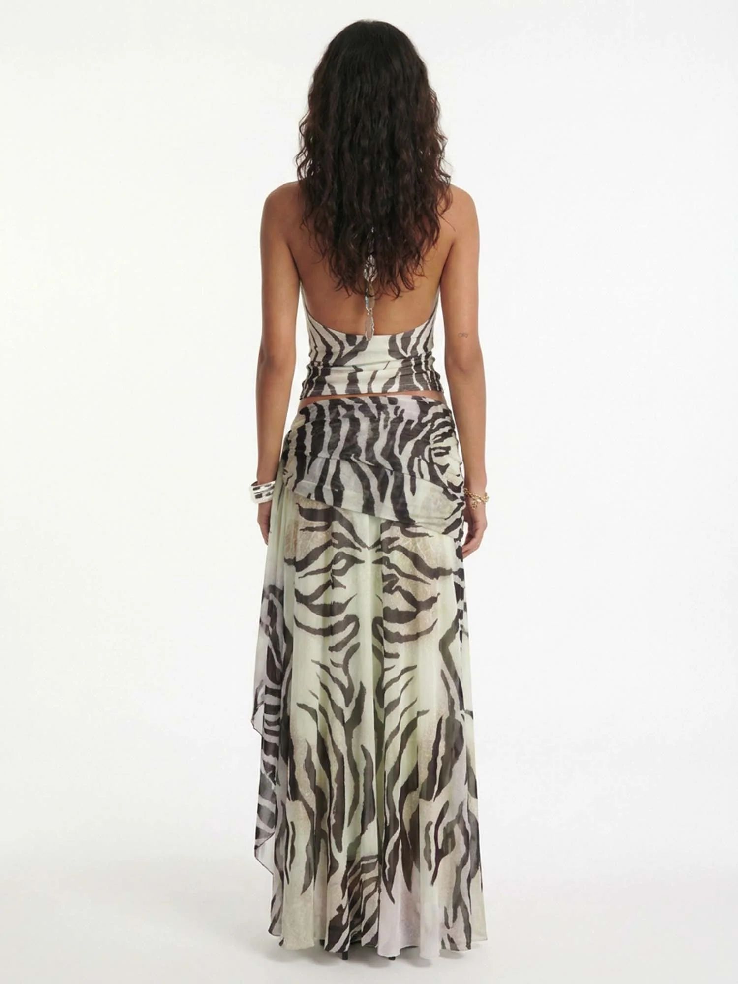 Zebra Print Halter Set