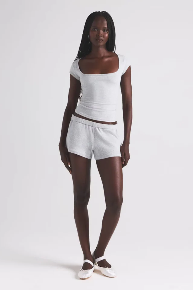 SKIMS Cotton Jersey Scoop Neck T-Shirt